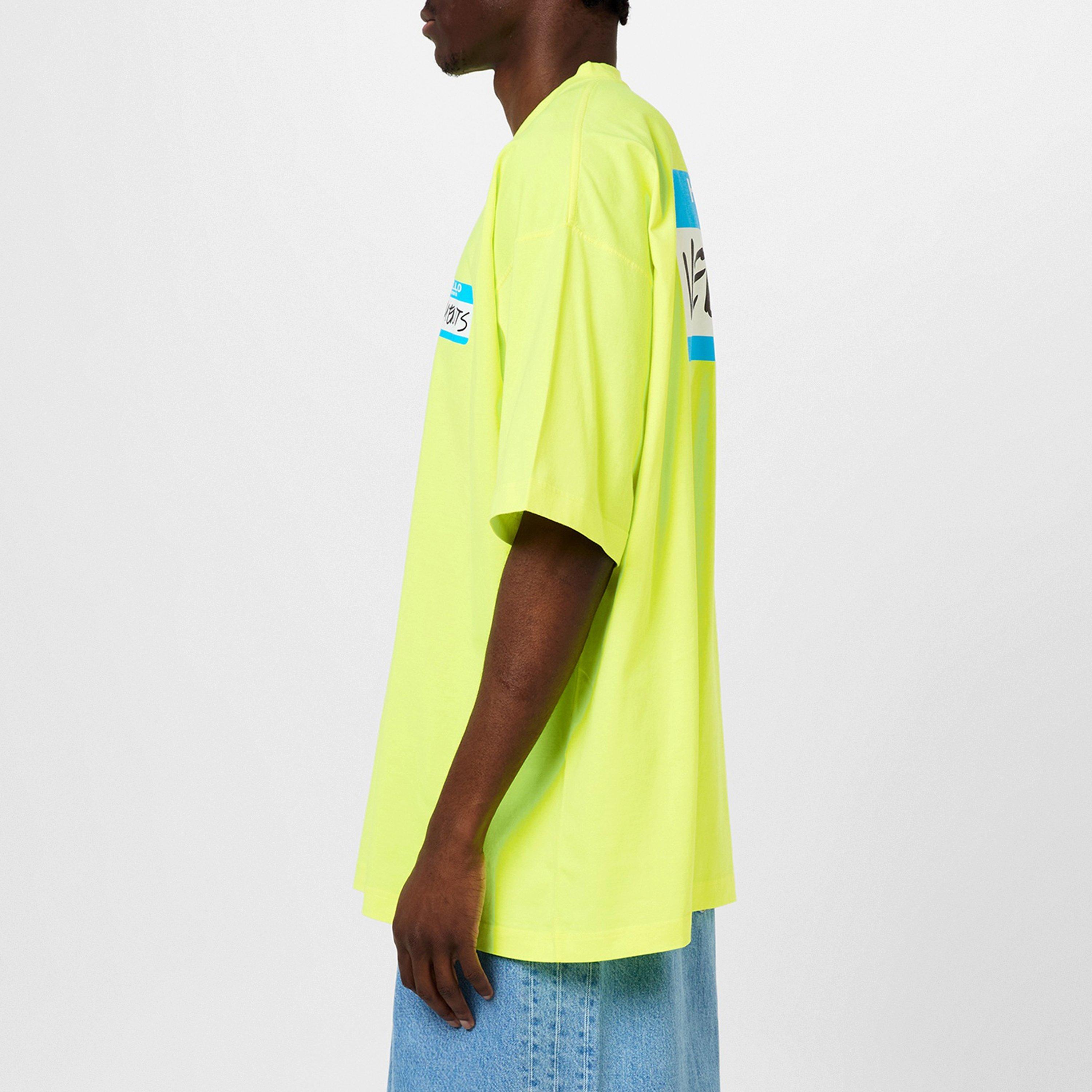 Yellow - VETEMENTS - Name Badge T-Shirt - 2