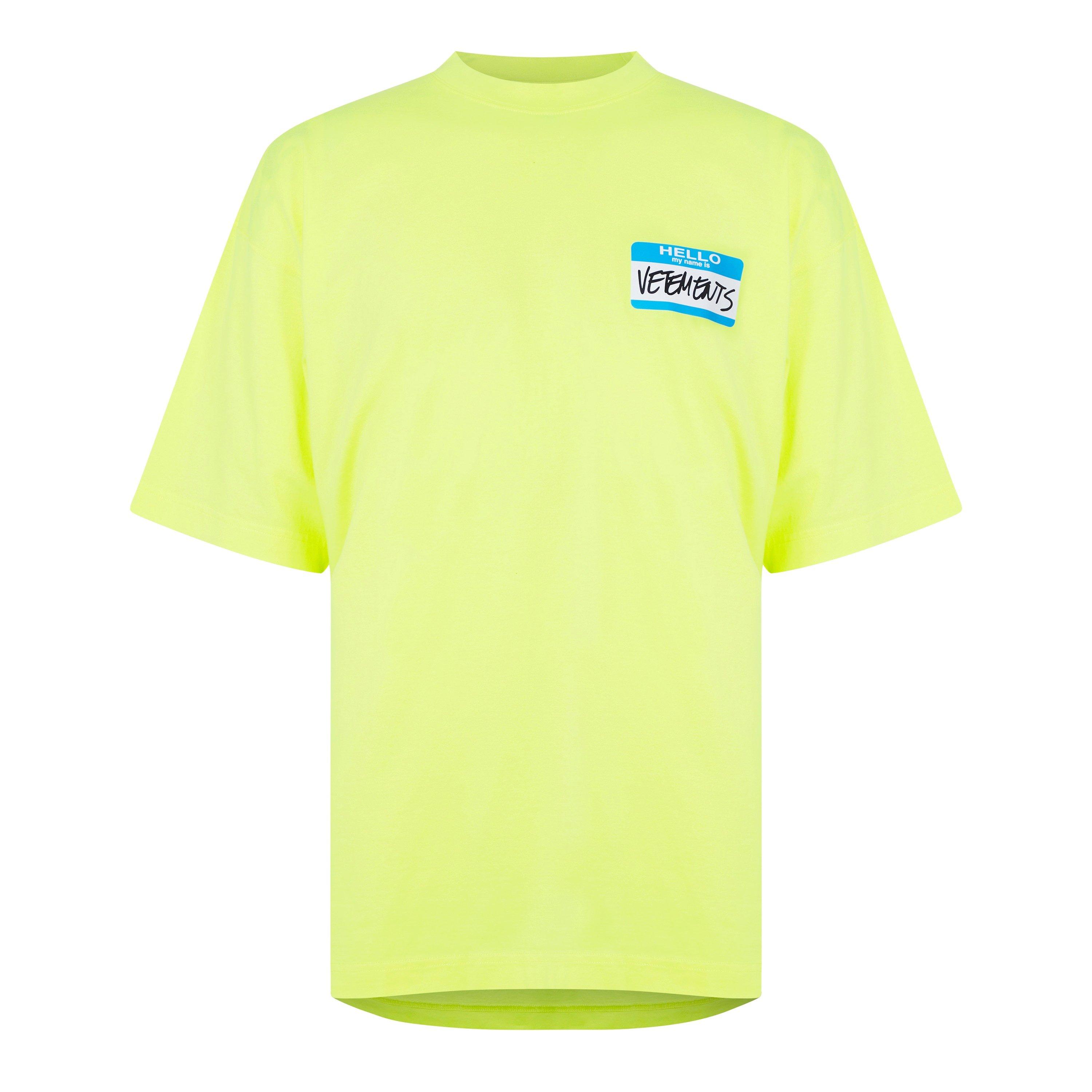 Yellow - VETEMENTS - Name Badge T-Shirt - 5