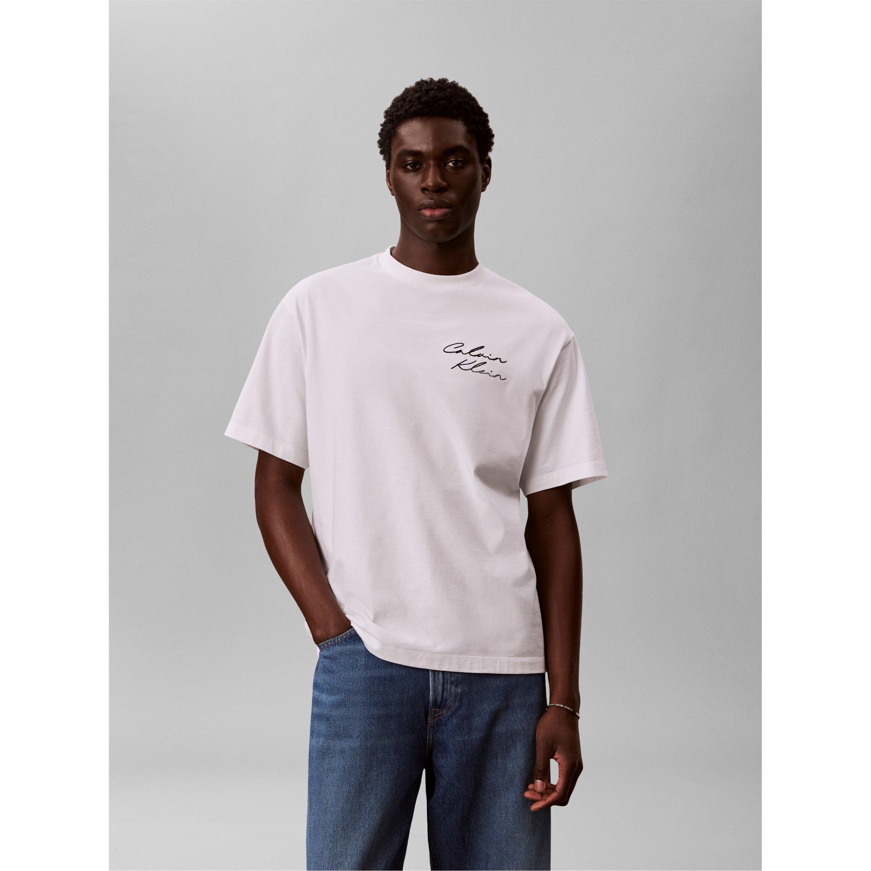 Bright White - Calvin Klein Jeans - CKJ Graphic Tee Sn63 - 5