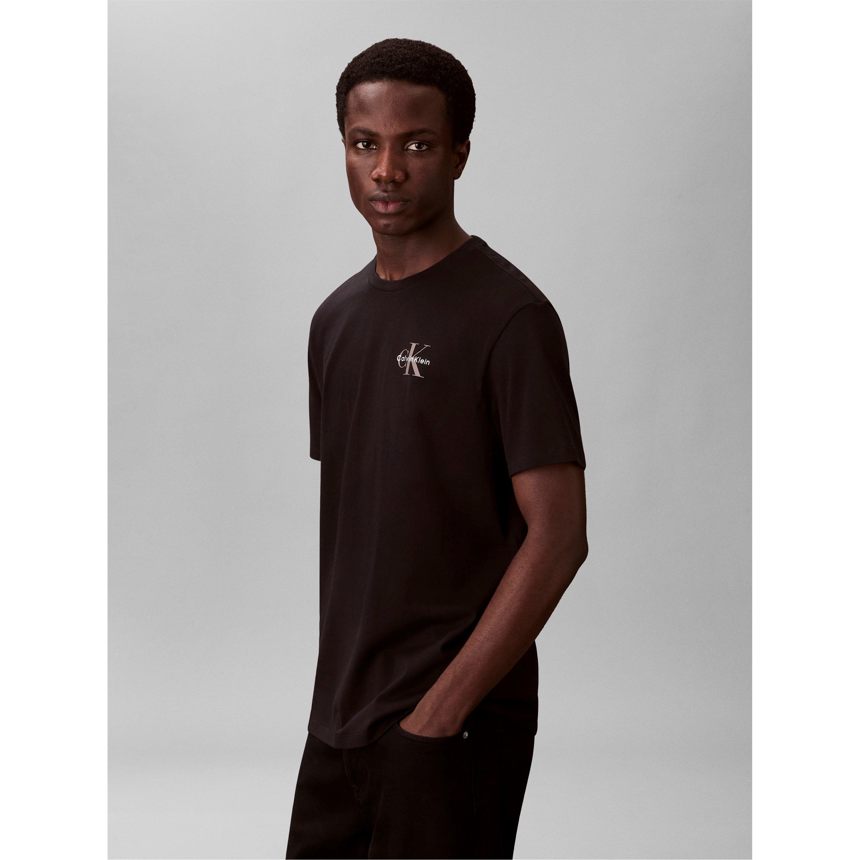 Schwarz - Calvin Klein Jeans - CKJ Micro Logo Tee Sn63 - 4