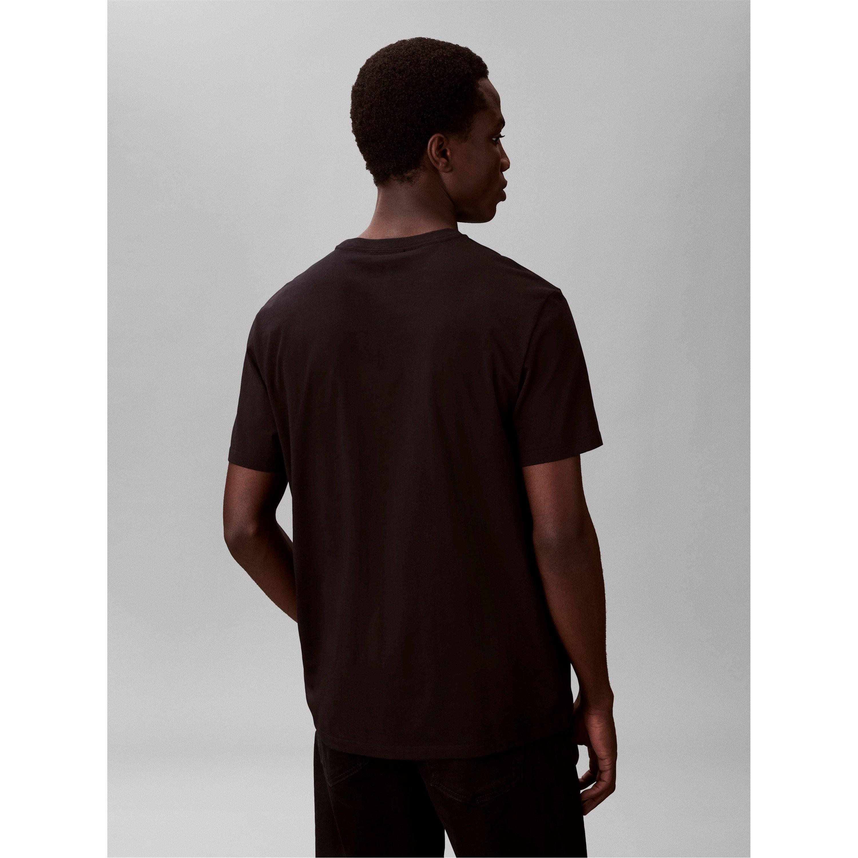 Schwarz - Calvin Klein Jeans - CKJ Micro Logo Tee Sn63 - 5