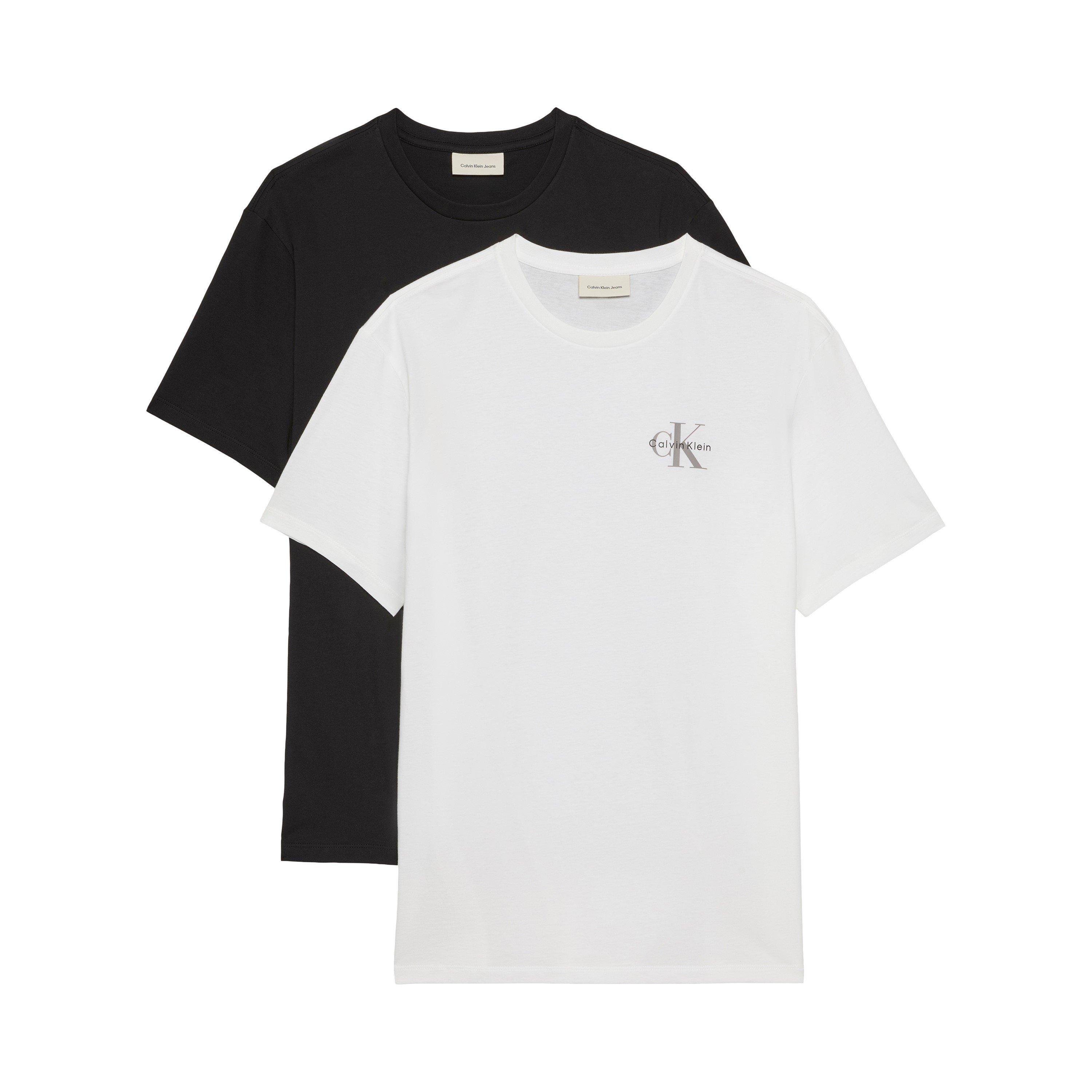 Black/White - Calvin Klein Jeans - CKJ Micro Logo 2Pk T Sn63 - 1