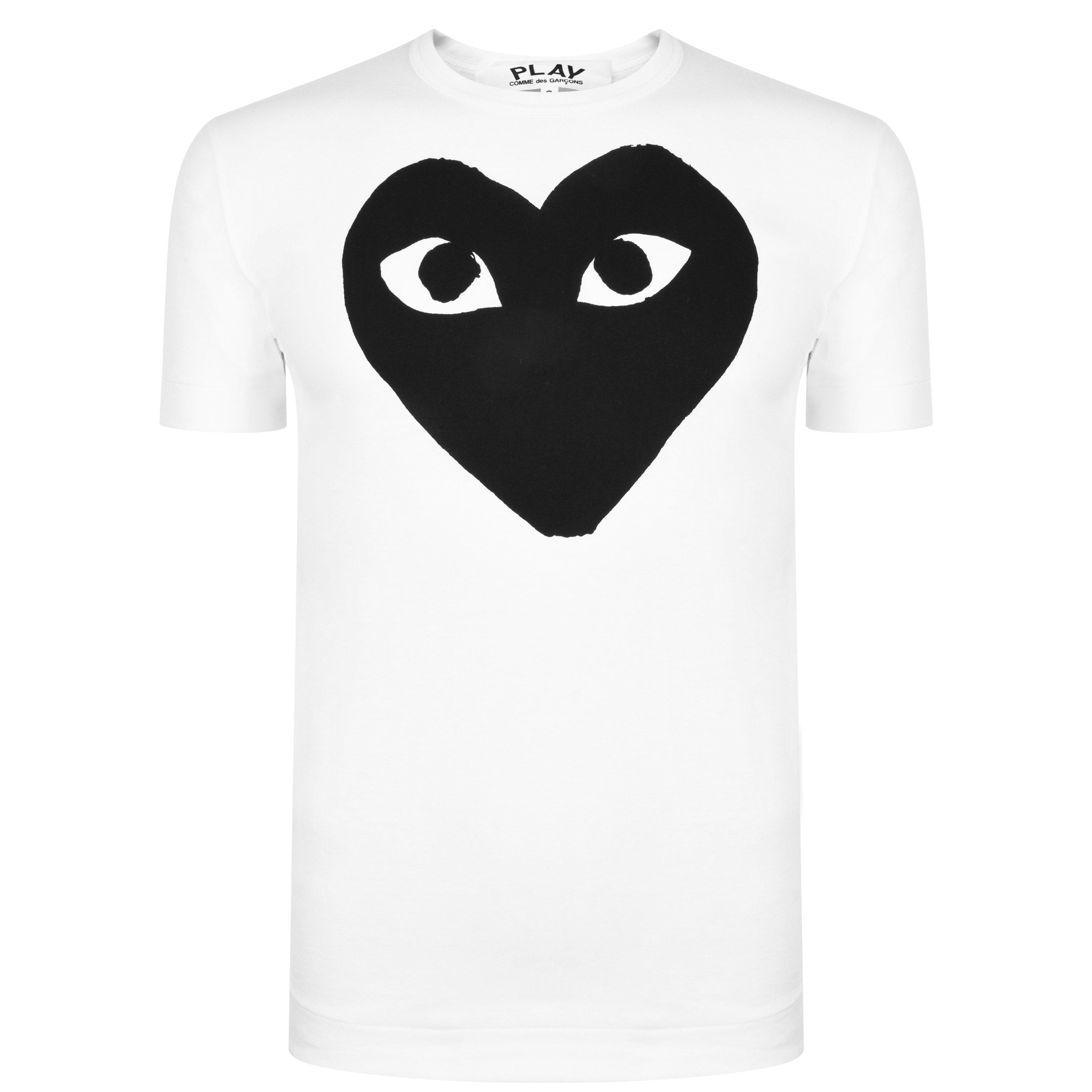 Comme des Garcons PLAY Big Peeping Heart T Shirt Regular Fit T