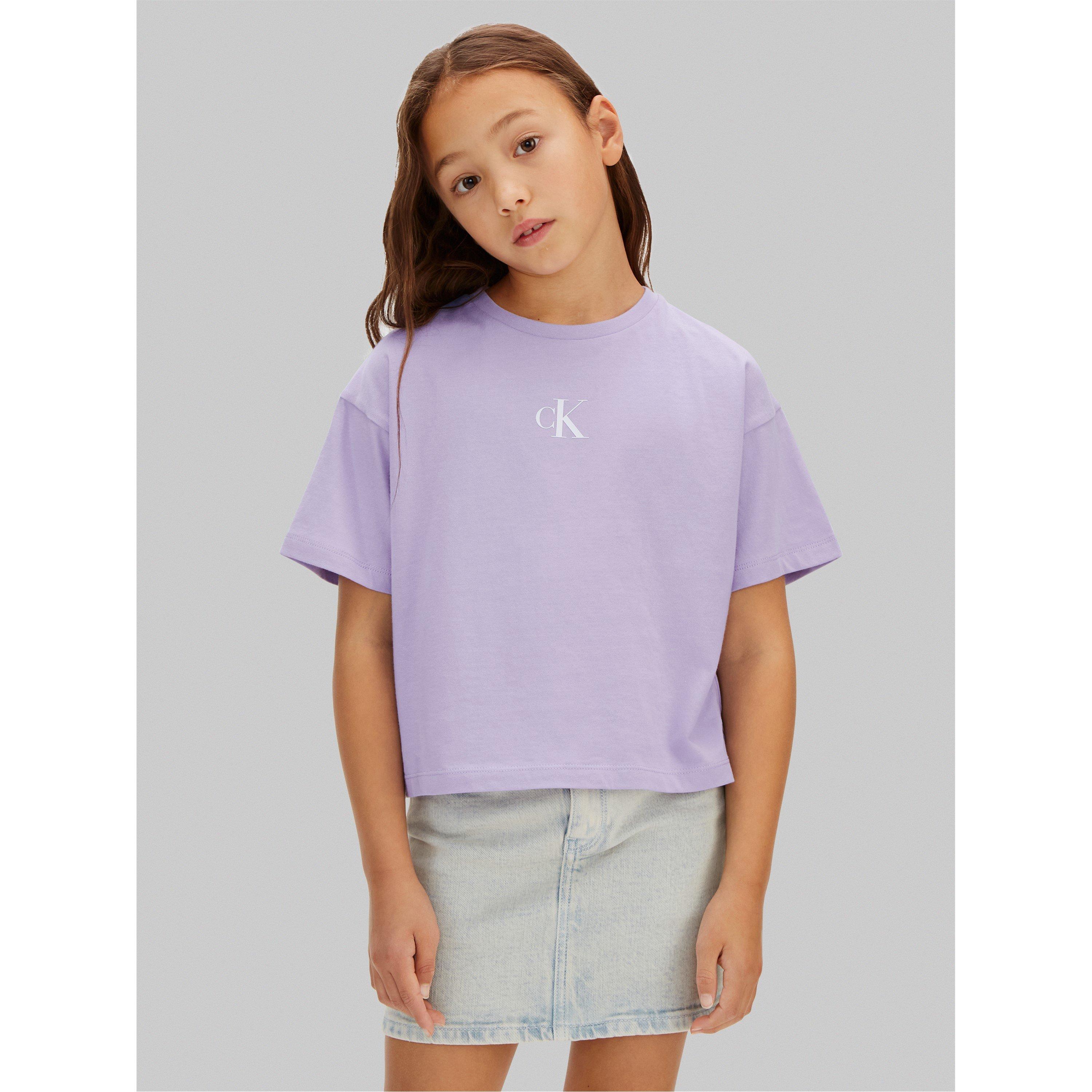 Lila - Calvin Klein - CK L Boxy T-Shirt Jn63 - 2
