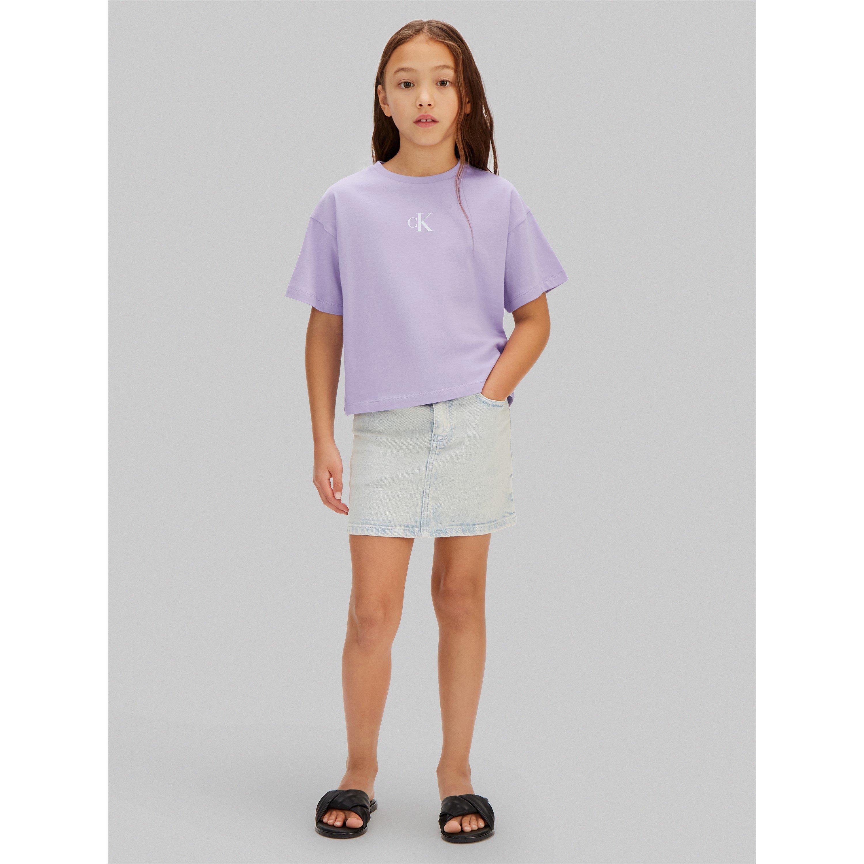 Lila - Calvin Klein - CK L Boxy T-Shirt Jn63 - 3