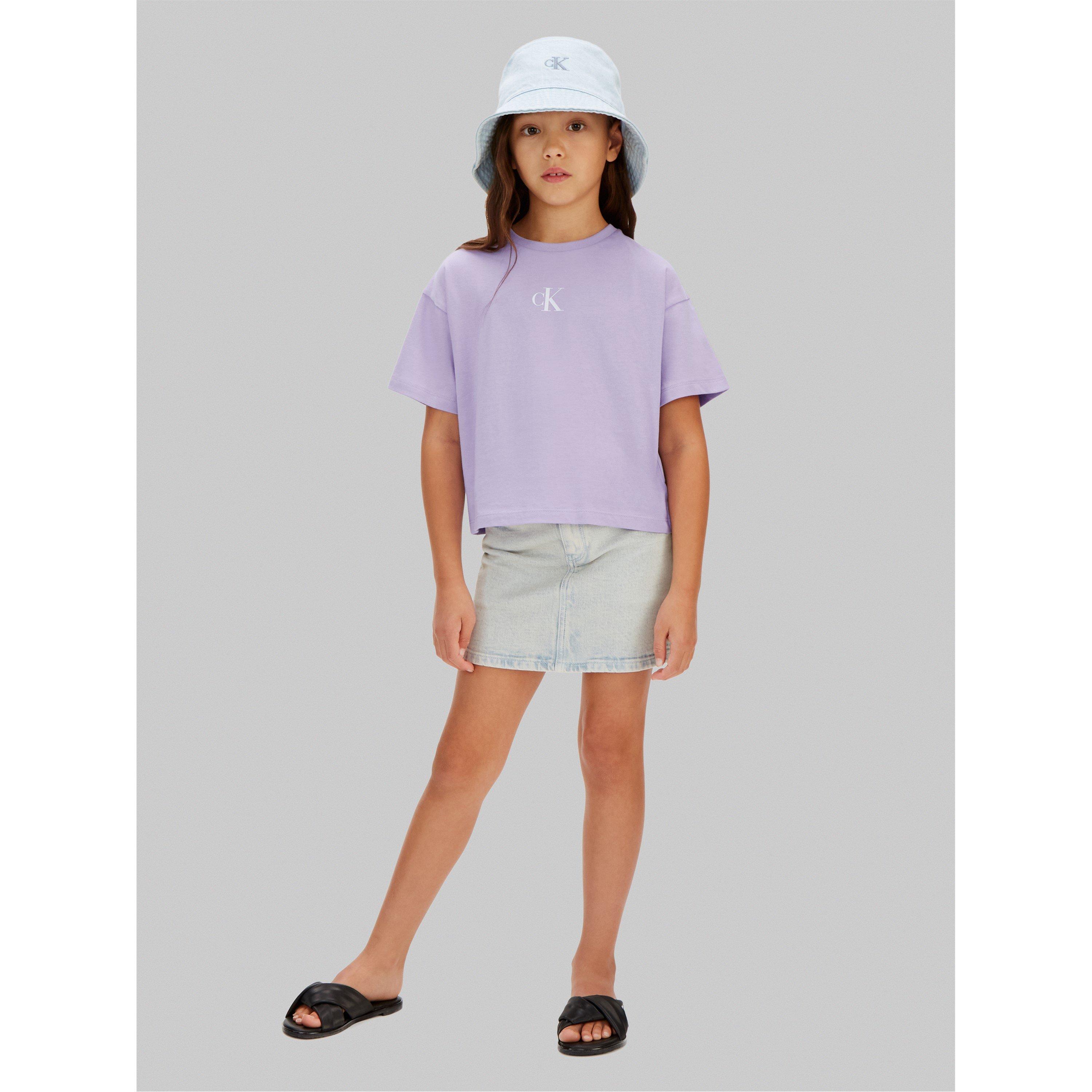 Lila - Calvin Klein - CK L Boxy T-Shirt Jn63 - 4