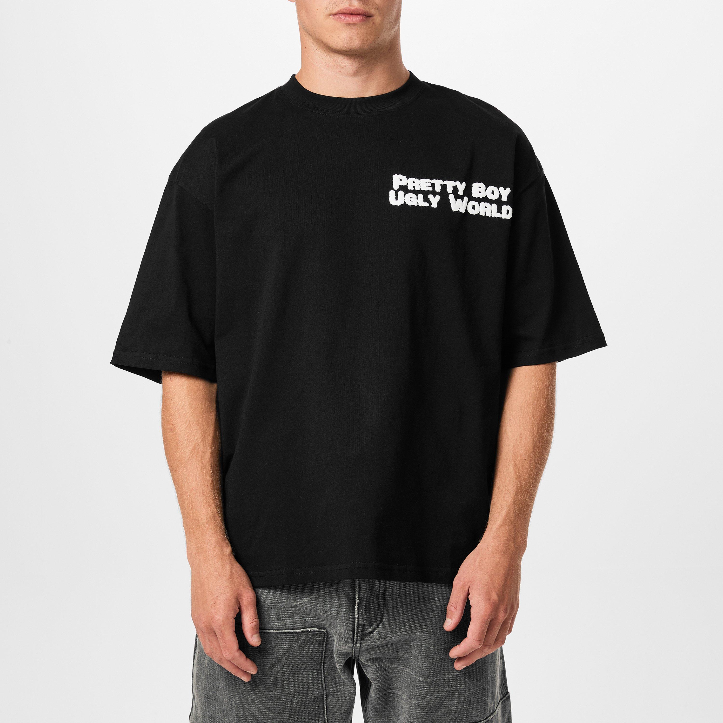 Black - Pretty Boy Ugly World - The World T-Shirt - 3