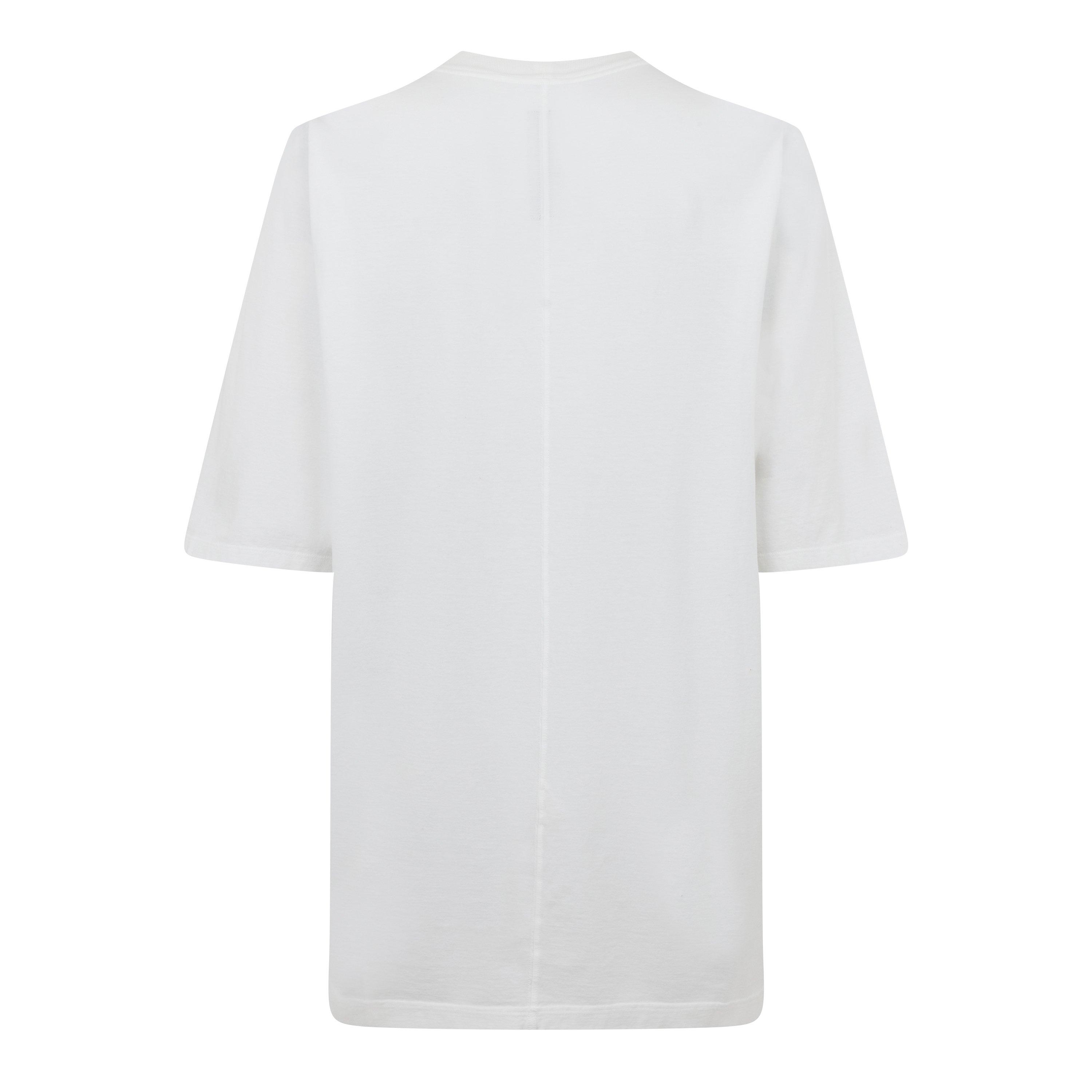 Milk/Black - Rick Owens Drkshdw - Men's DS Jmb Temple T Oversized Fit Oversized T-Shirt - 2