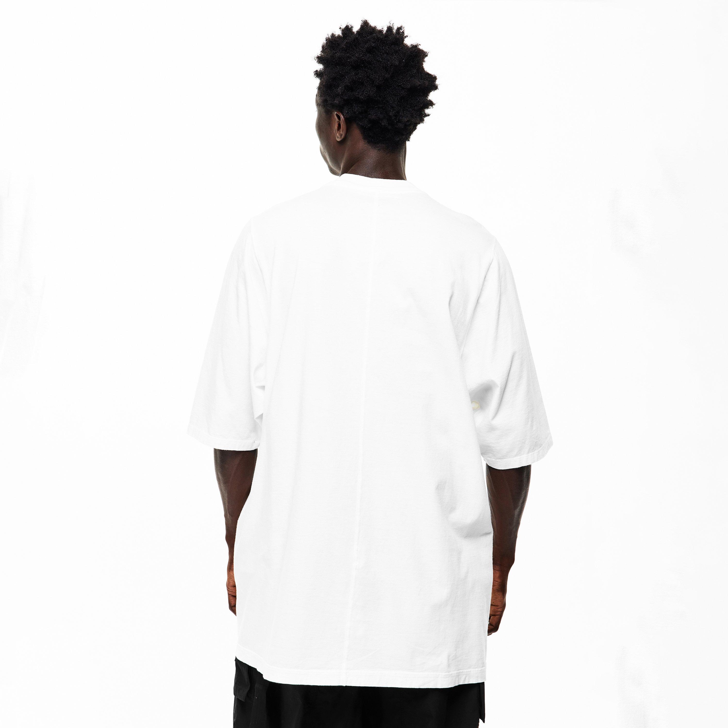 Milk/Black - Rick Owens Drkshdw - Men's DS Jmb Temple T Oversized Fit Oversized T-Shirt - 4