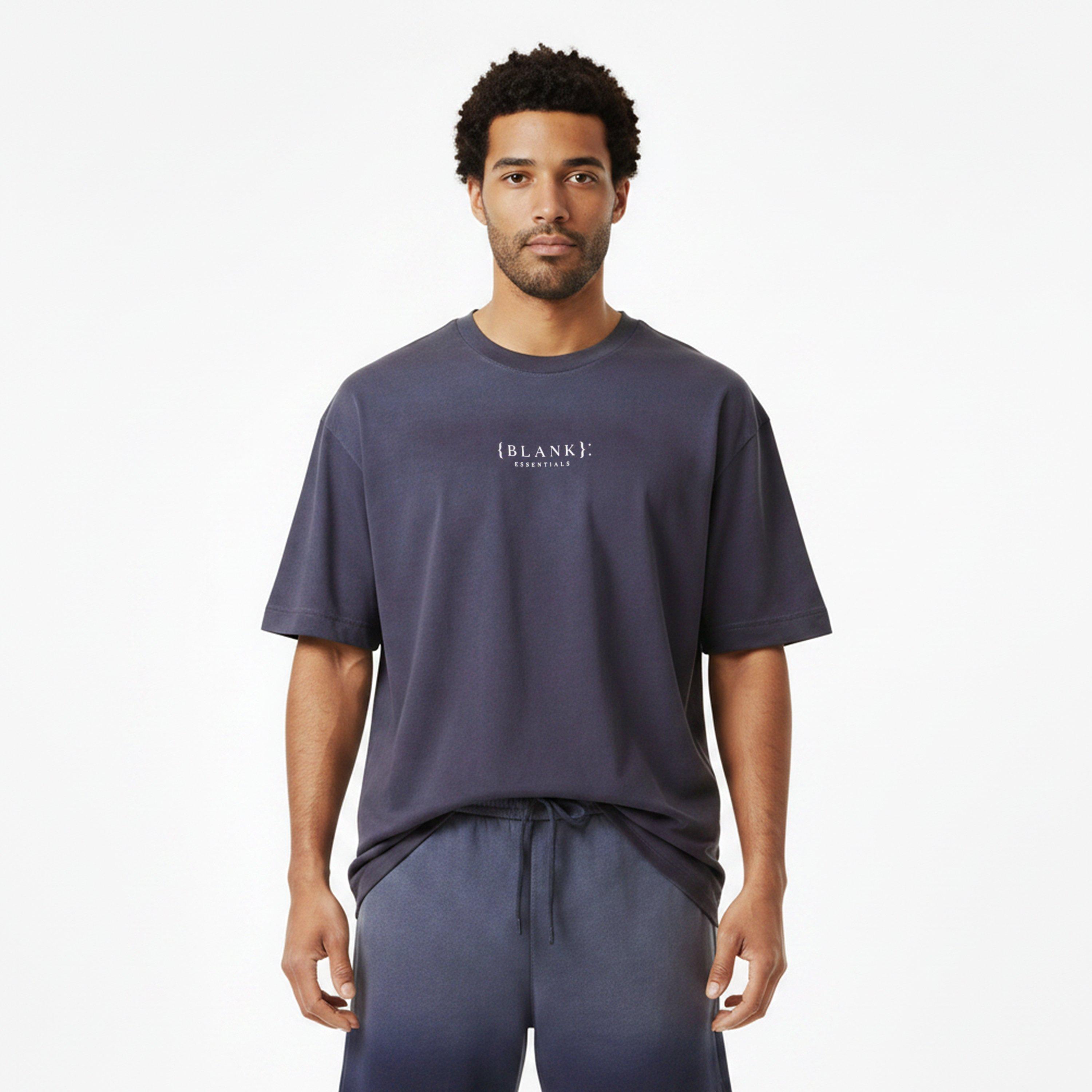 Thunder - Blank Essentials - Men's Logo Oversized Fit T-Shirt - 3