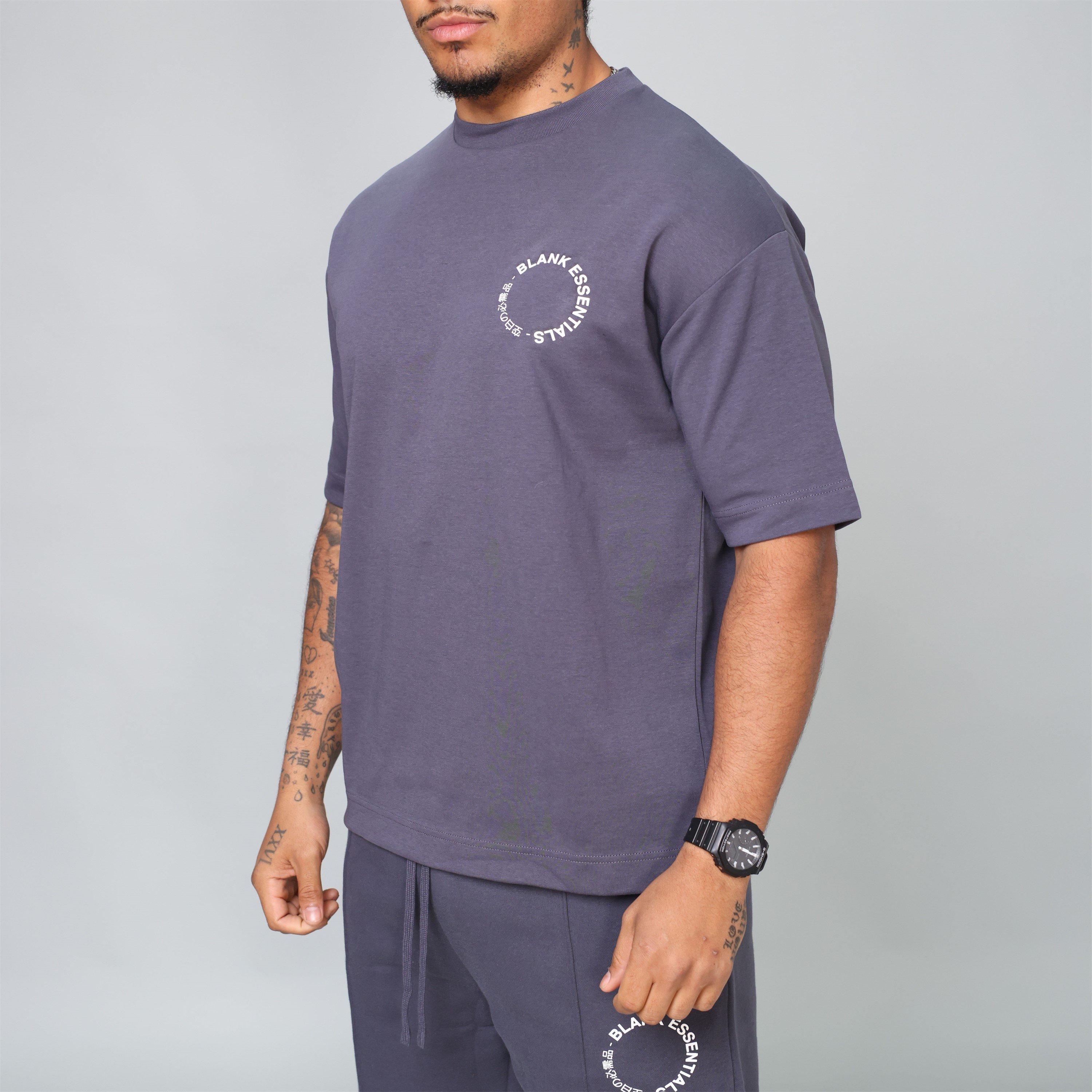Thunder - Blank Essentials - Men's Circle Oversized T-Shirt - 3