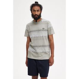 Fred Perry Abstract Soundwave T-Shirt