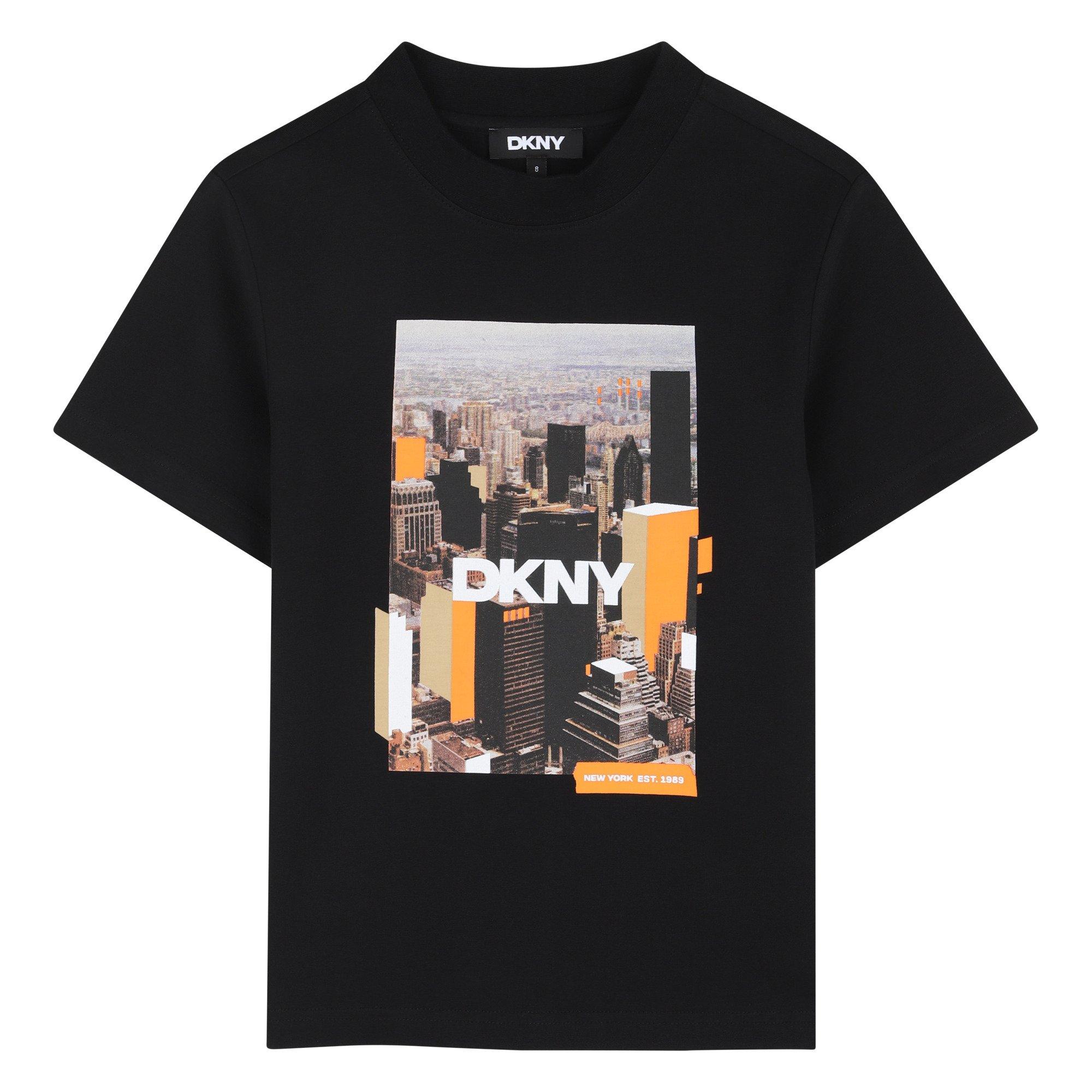Dkny Boys Kids' T-Shirt - Black - 8Y