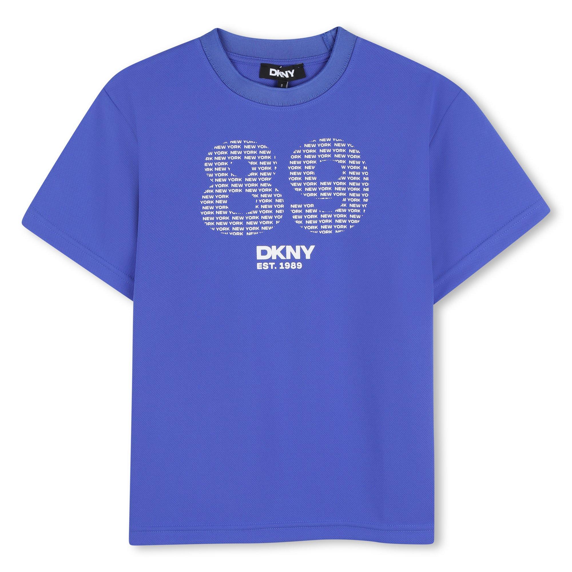 Blue - DKNY - DKNY SS T Shirt Jn63 - 1