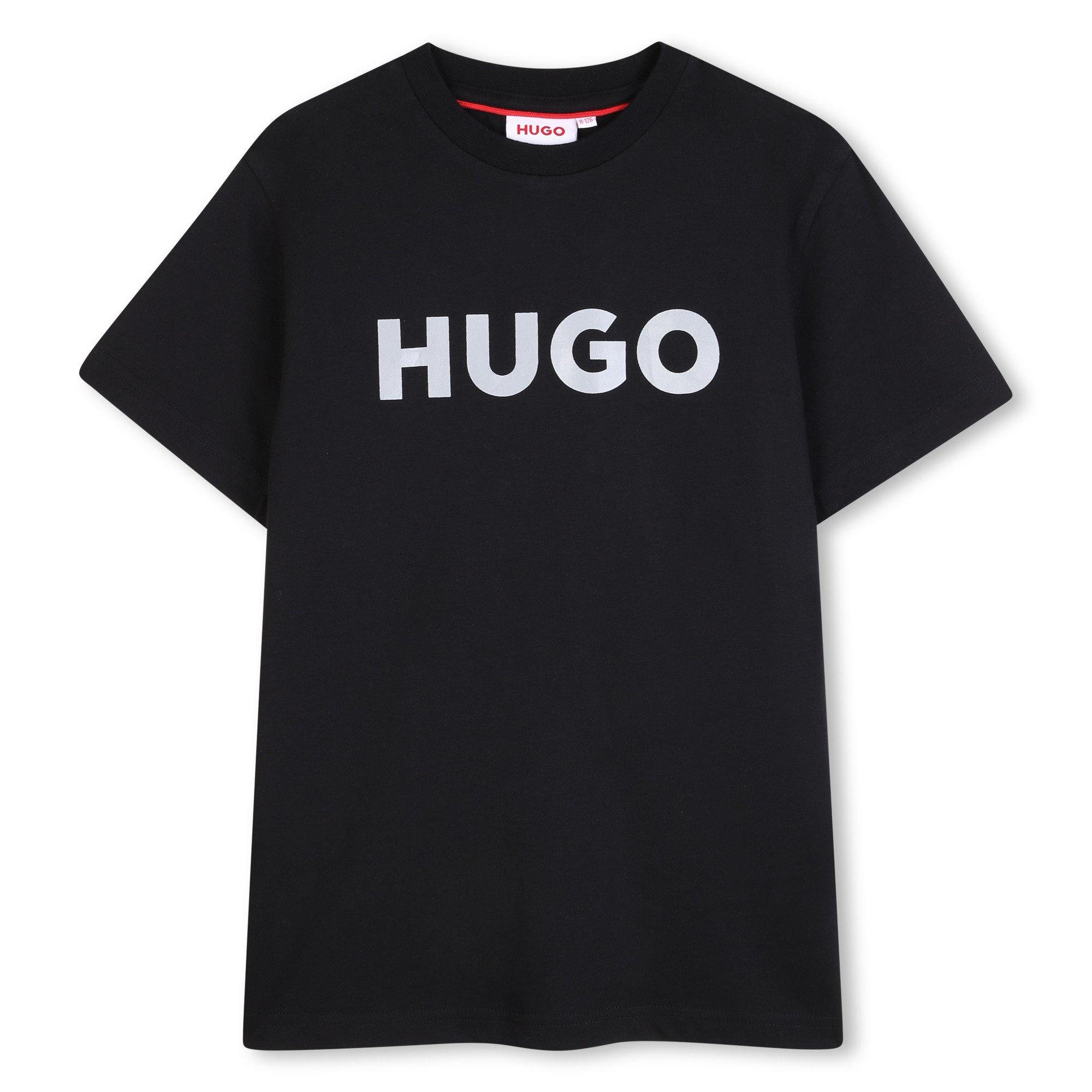 Hugo  Black Kids' T-Shirt - 8Y
