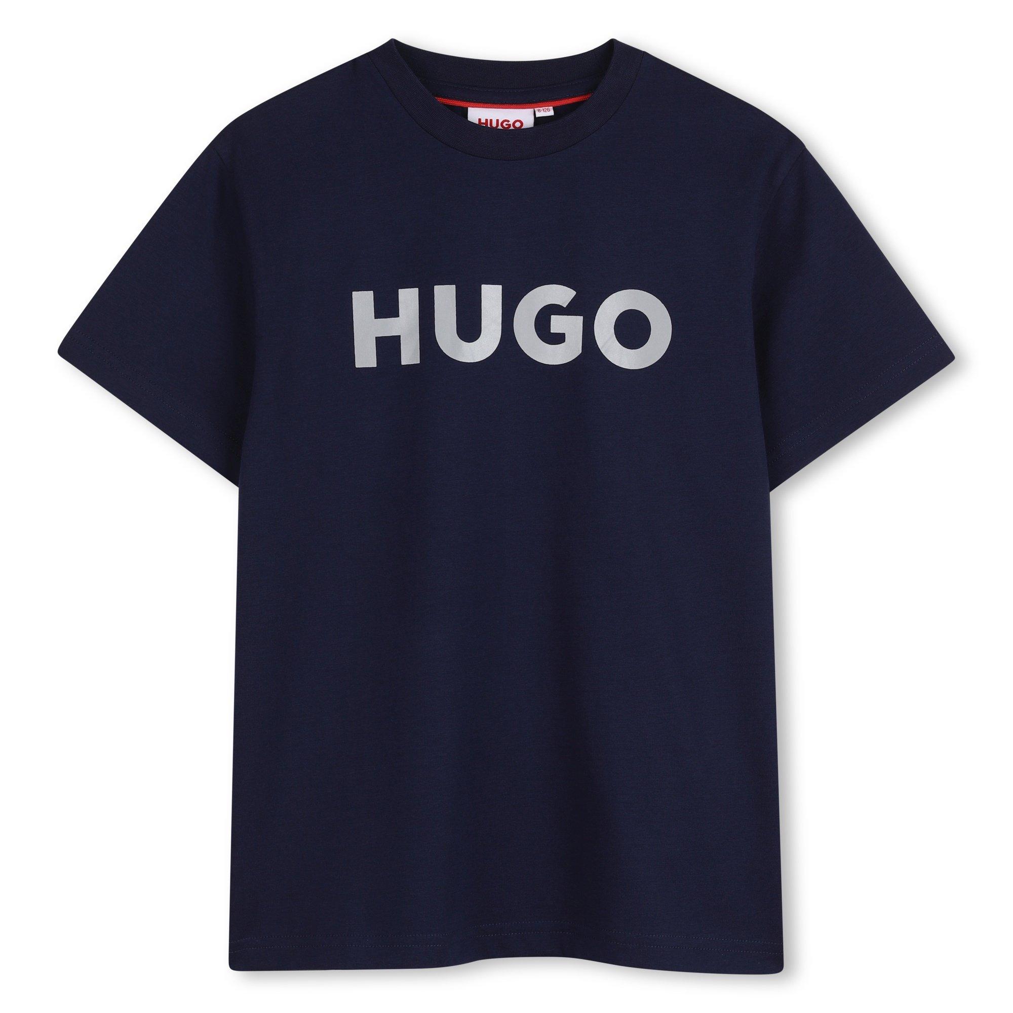 Hugo Boys Kids' T-Shirt - Navy Blue - 8Y