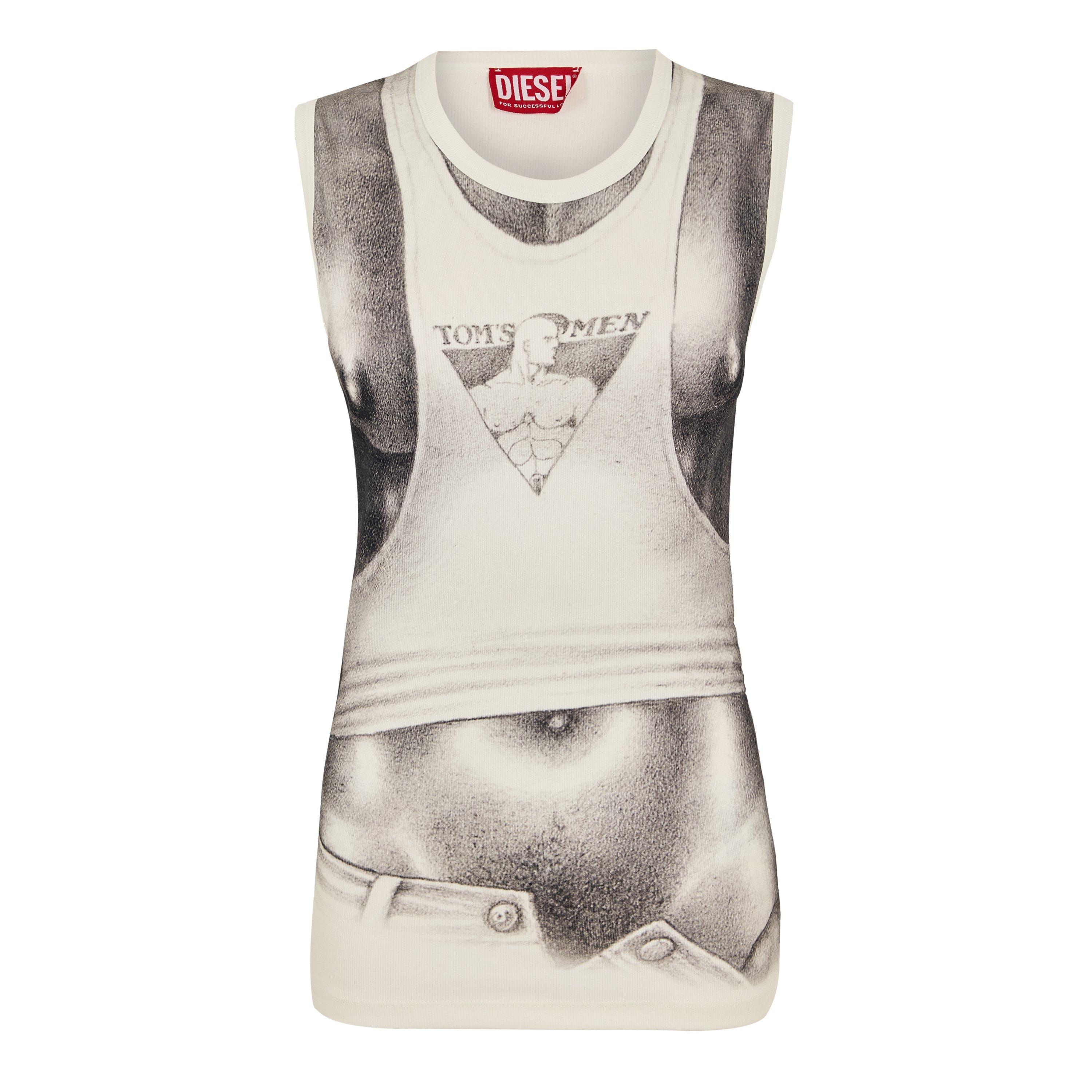 Diesel  Adults Pr Lifty Tof T-Shirt - White - S