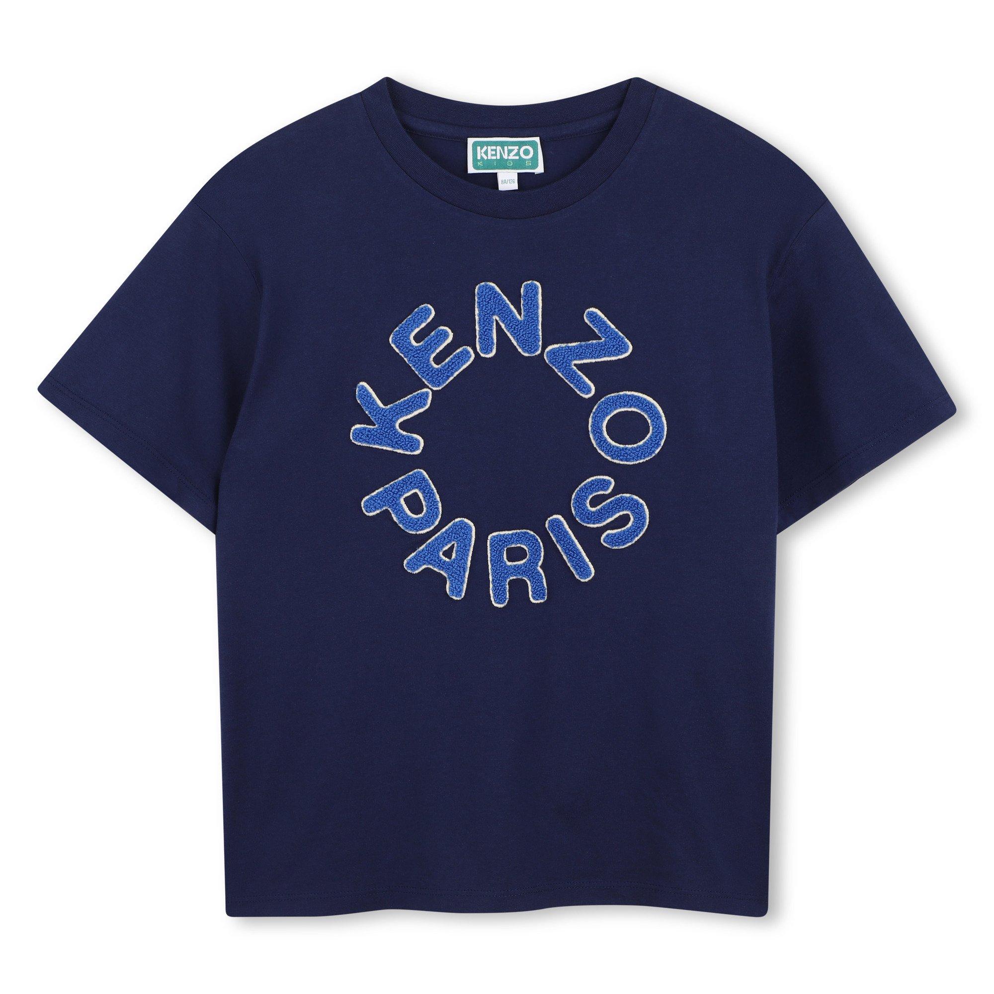 Kenzo  Navy Blue Ss T Shirt Jn63 - 10Y