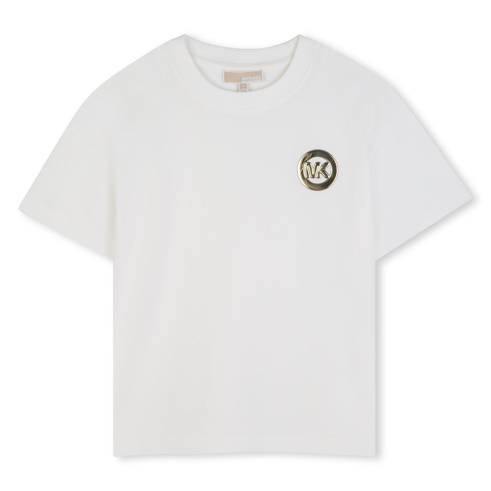 Michael Kors Girls Kids' T-Shirt - Cream - 12Y
