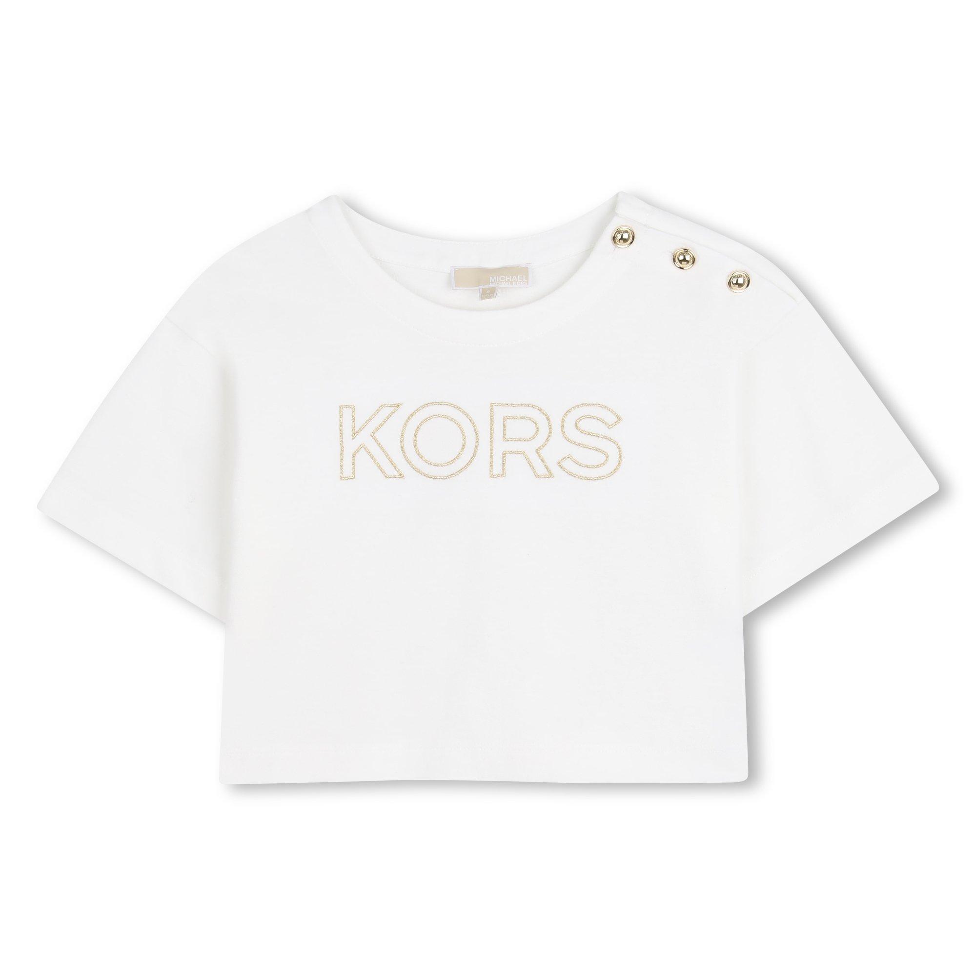 Michael Kors Girls Kids' T-Shirt - Cream - 12Y