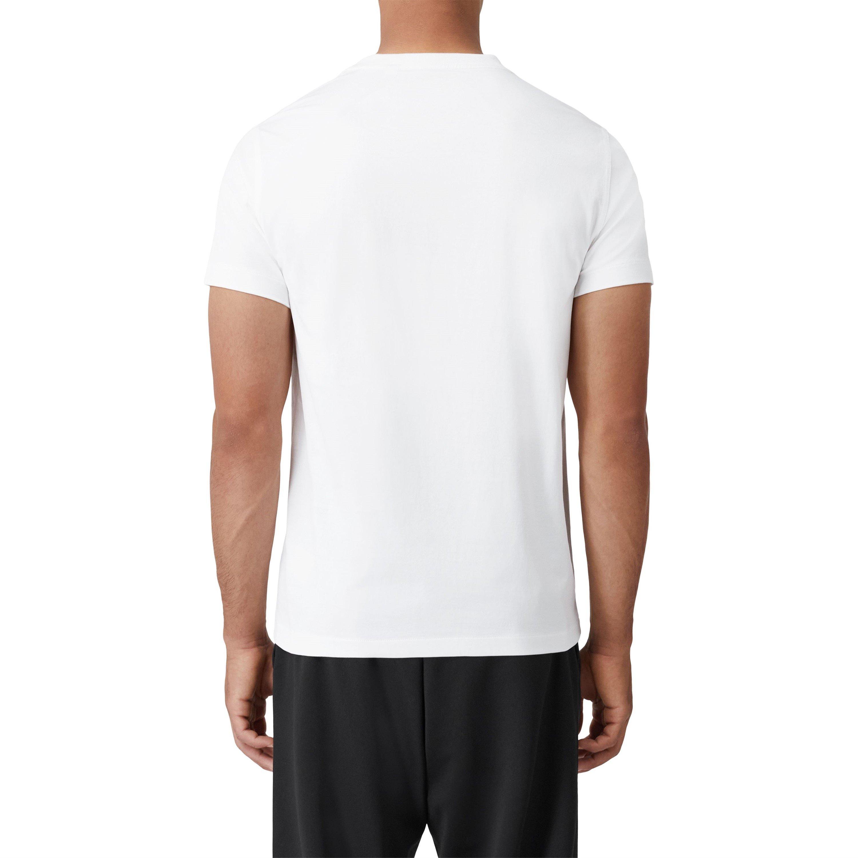 White A1464 - Burberry - Men's Monogram Motif Cotton T-Shirt - 3