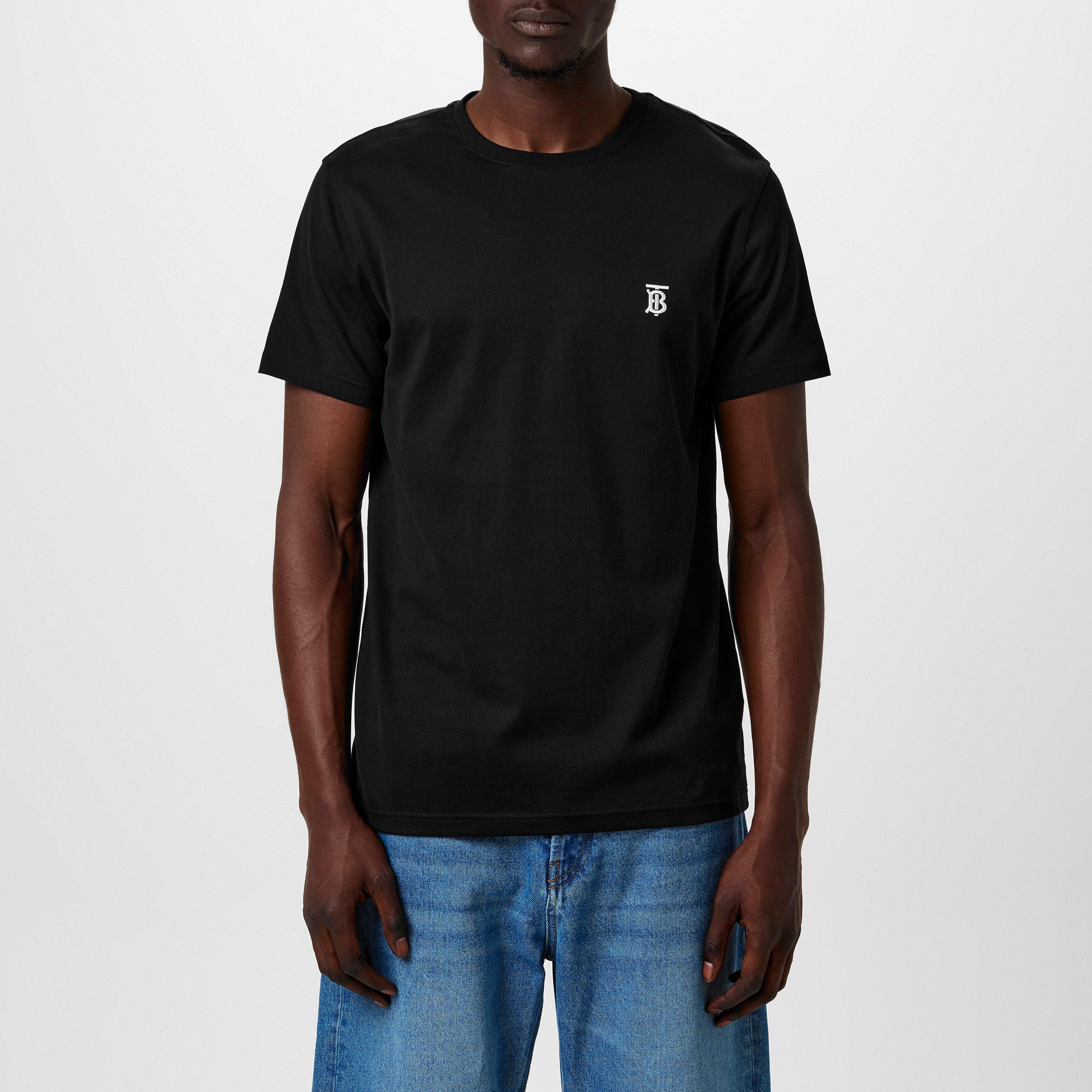 Black A1189 - Burberry - Men's Monogram Motif Cotton T-Shirt - 1