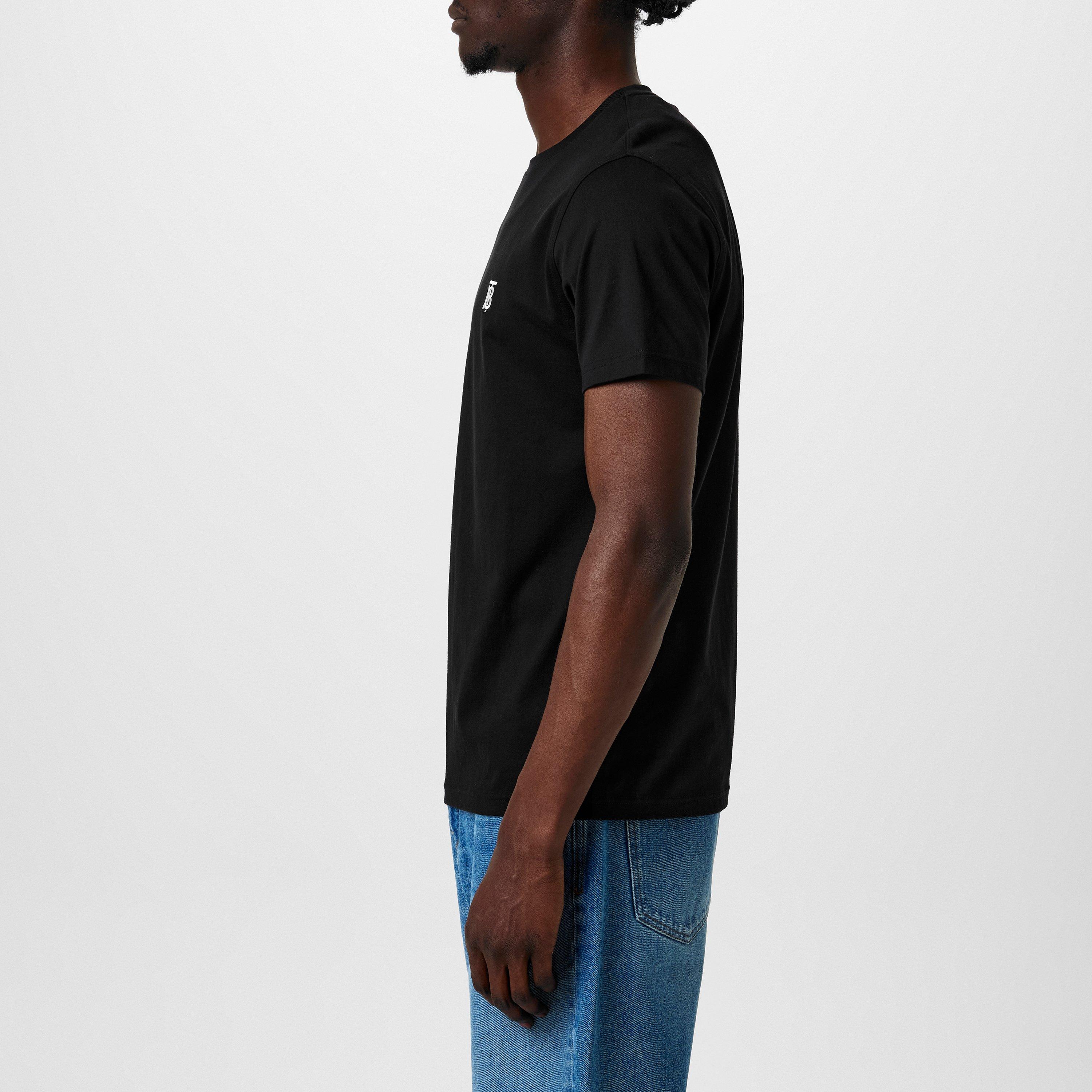 Black A1189 - Burberry - Men's Monogram Motif Cotton T-Shirt - 2