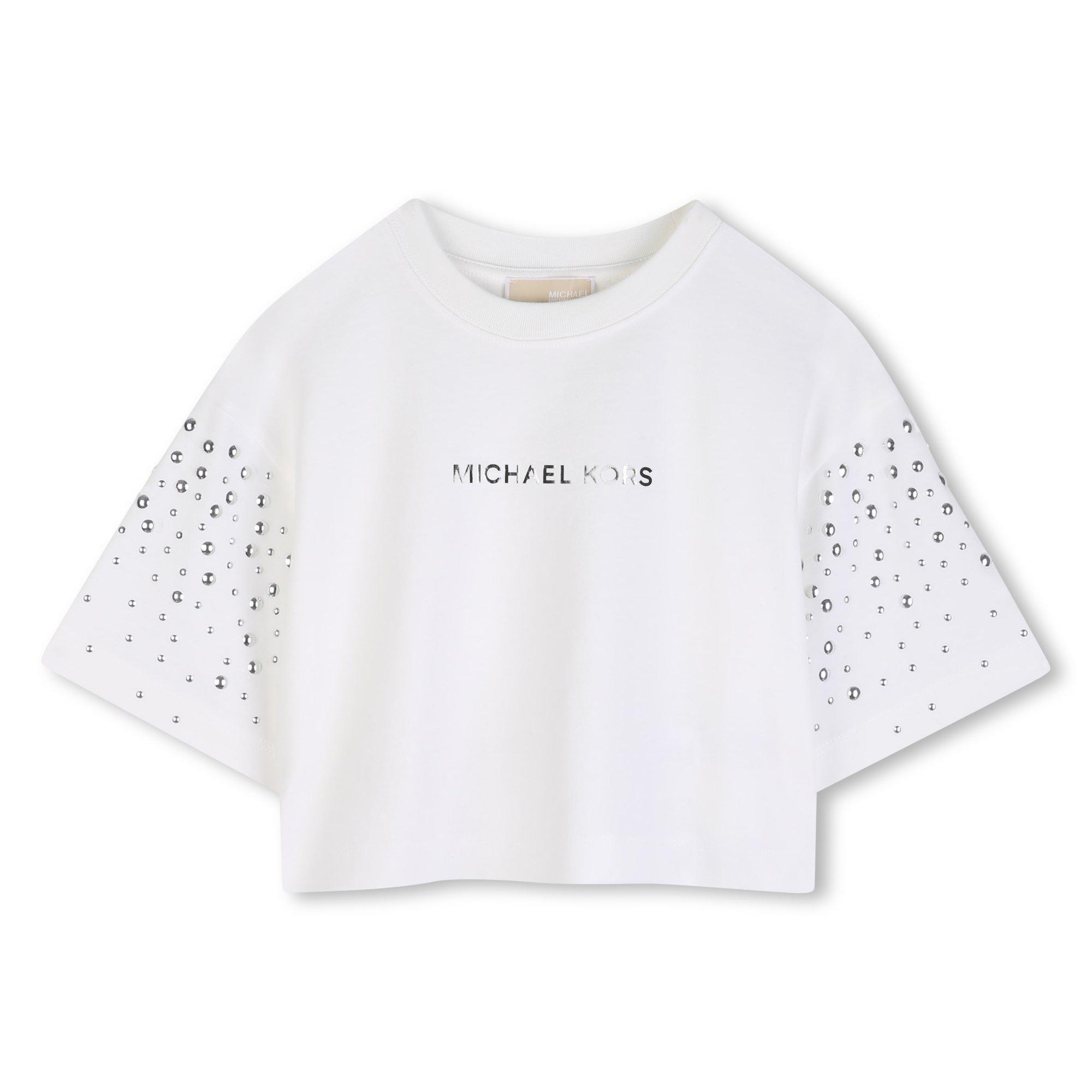 Michael Kors Girls Kids' T-Shirt - Cream - 12Y
