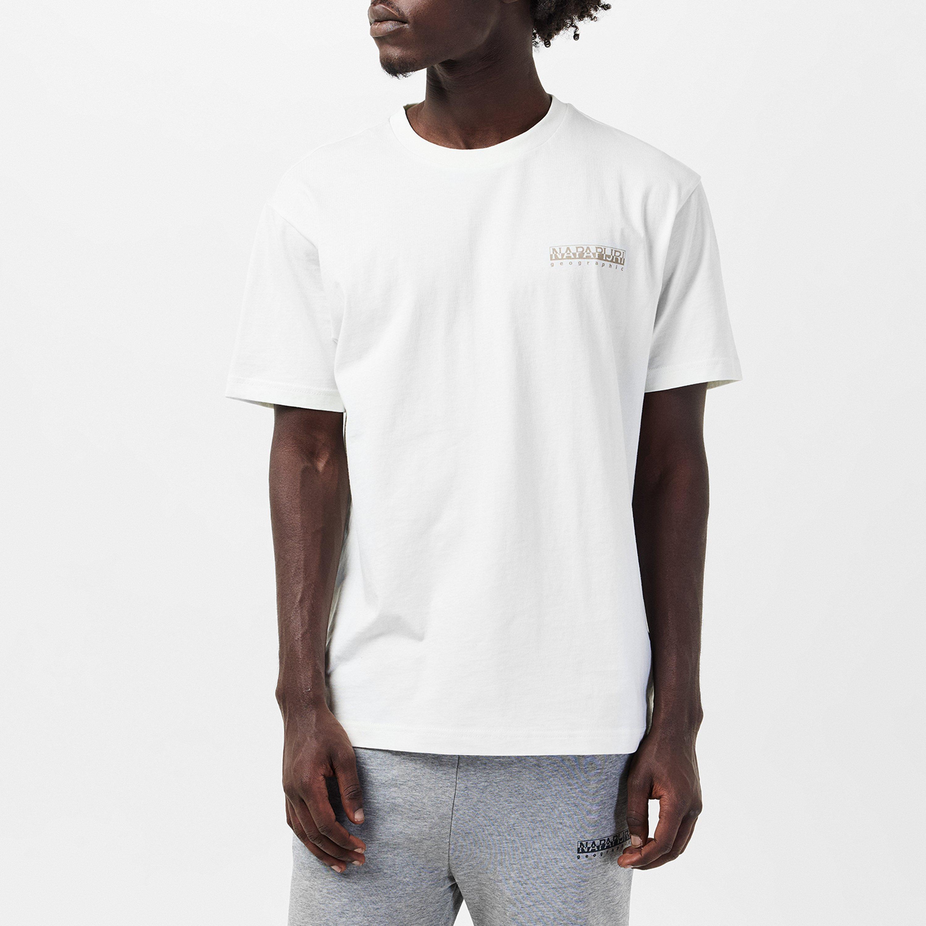 White - Napapijri - Men's Albula Regular Fit T-Shirt - 3