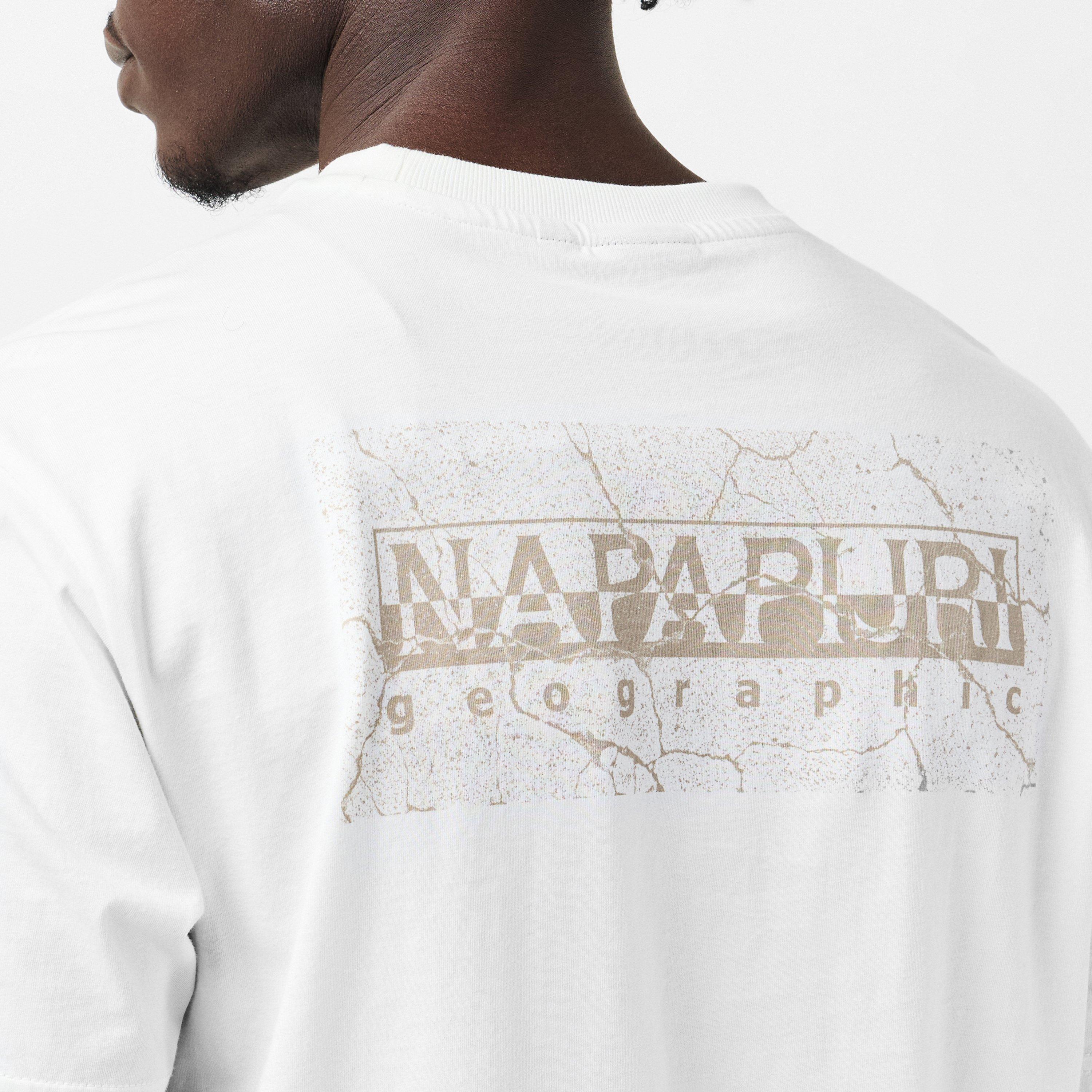 White - Napapijri - Men's Albula Regular Fit T-Shirt - 5