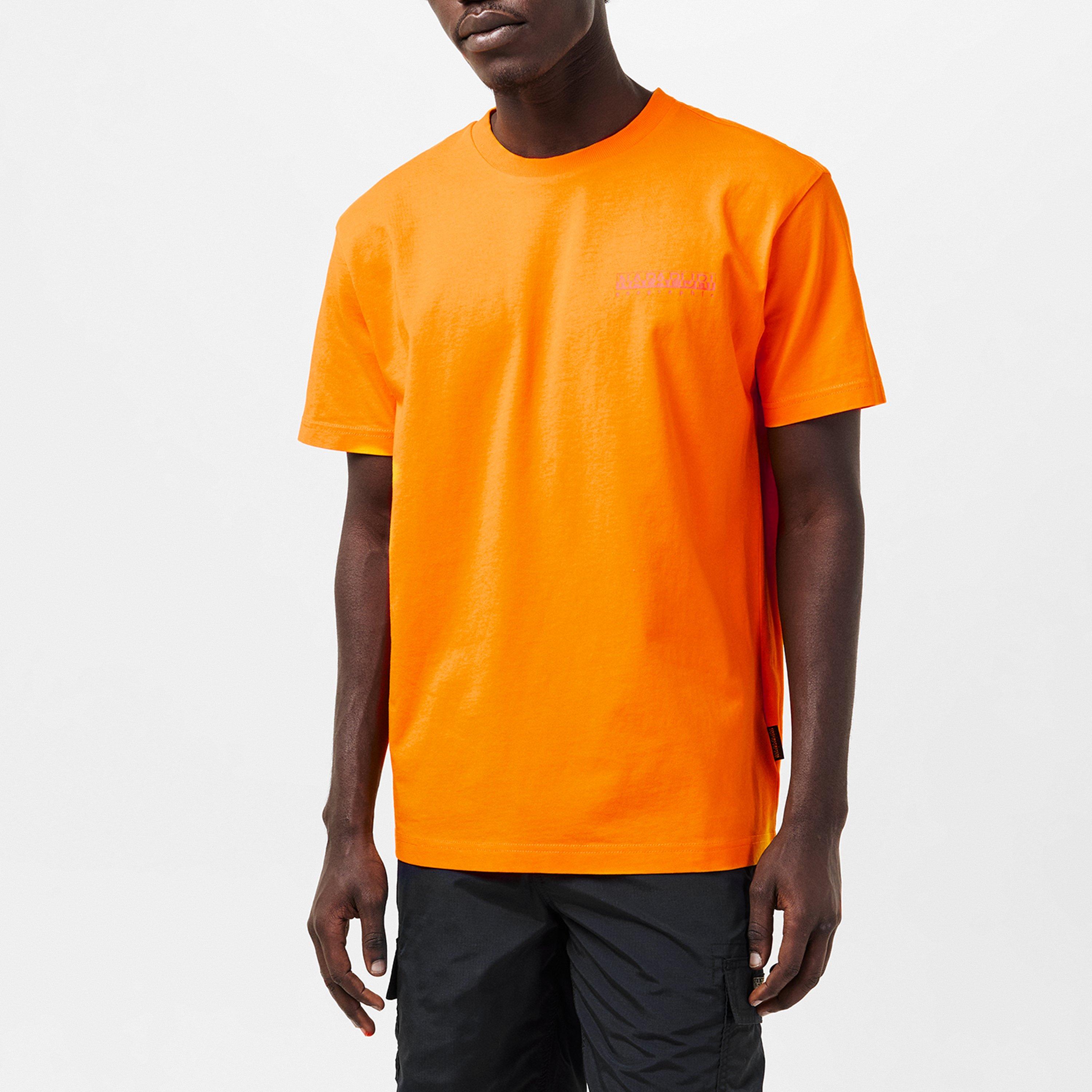 Orange - Napapijri - Men's Albula Regular Fit T-Shirt - 2
