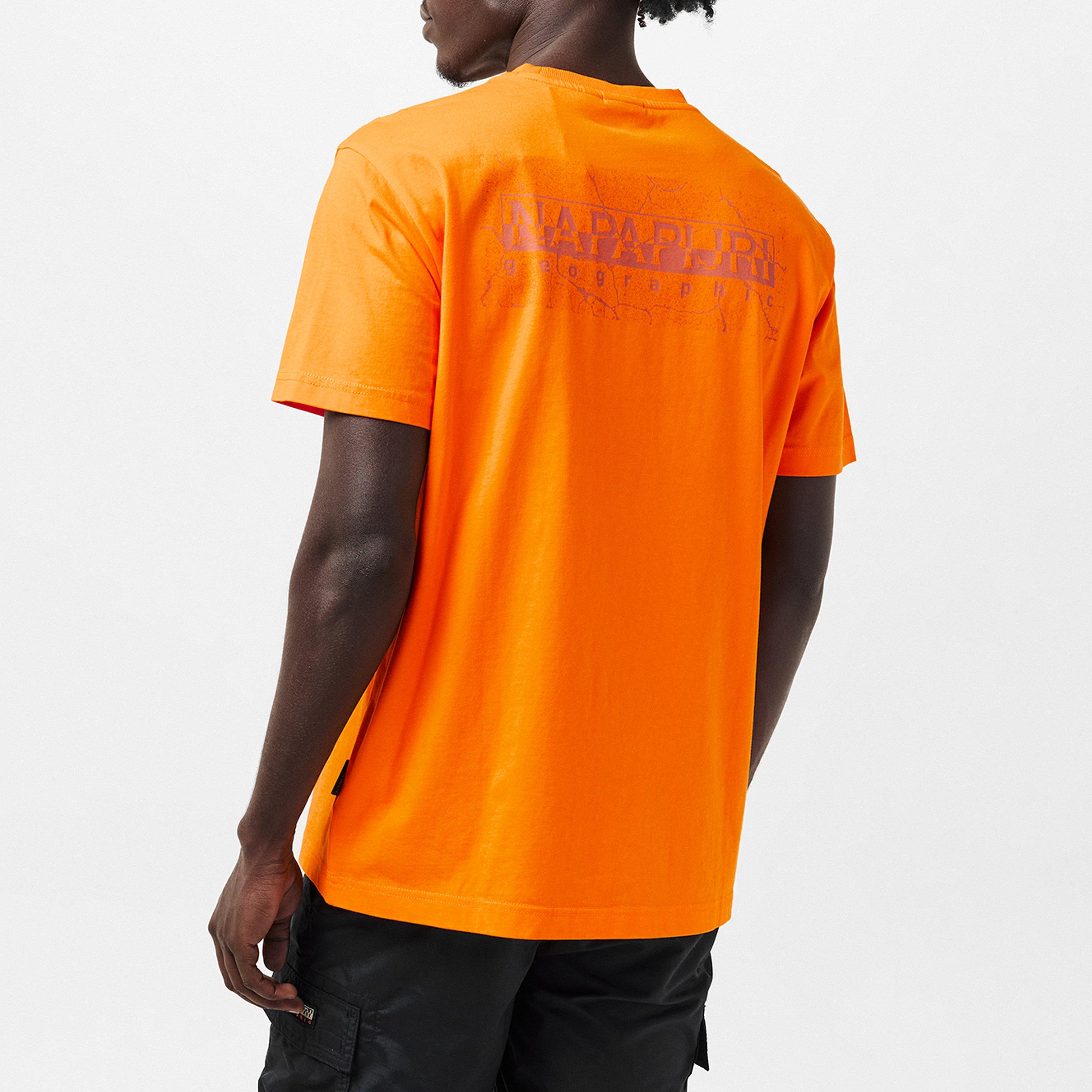 Orange - Napapijri - Men's Albula Regular Fit T-Shirt - 3