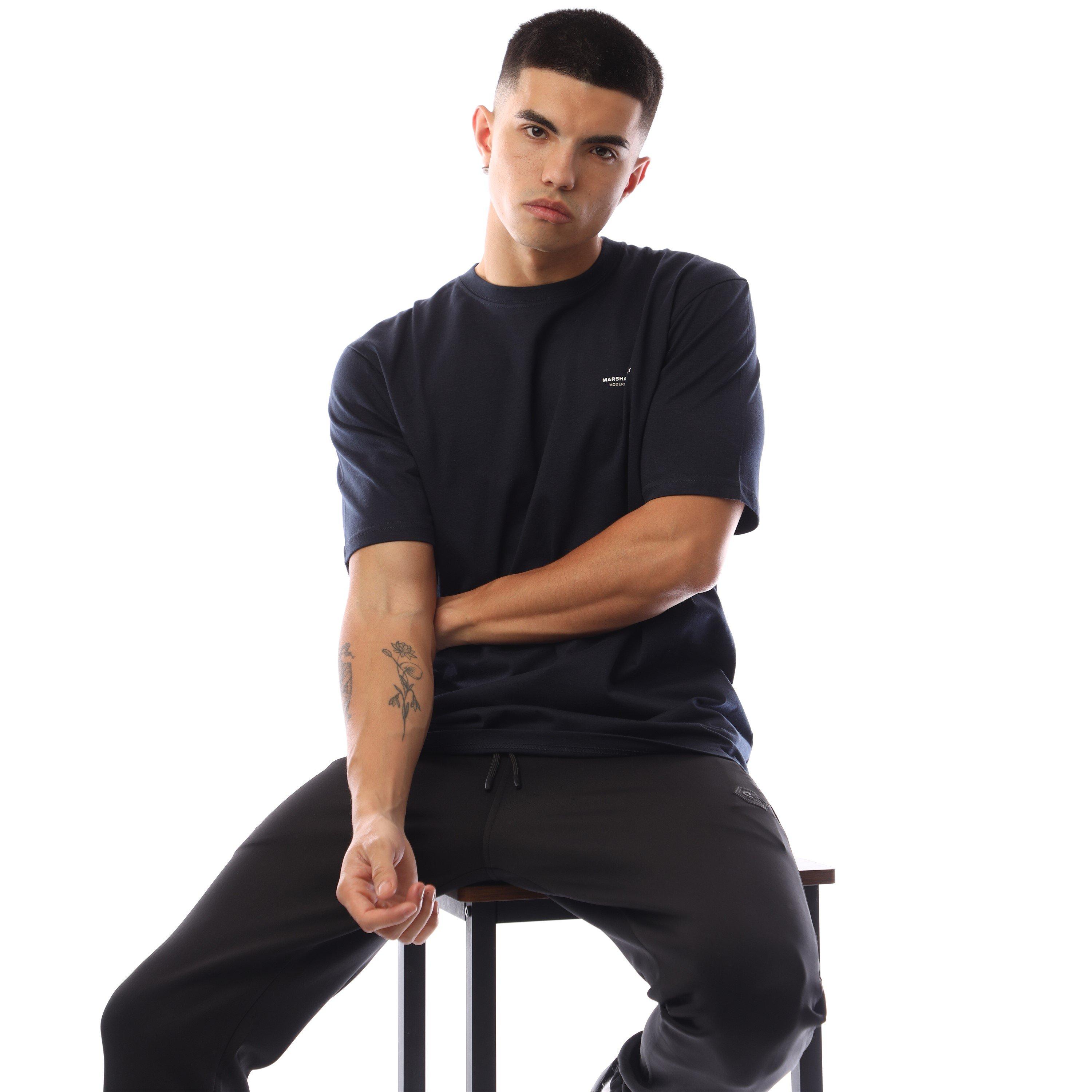 Navy - Marshall Artist - Siren Box Regular Fit T-Shirt - 2