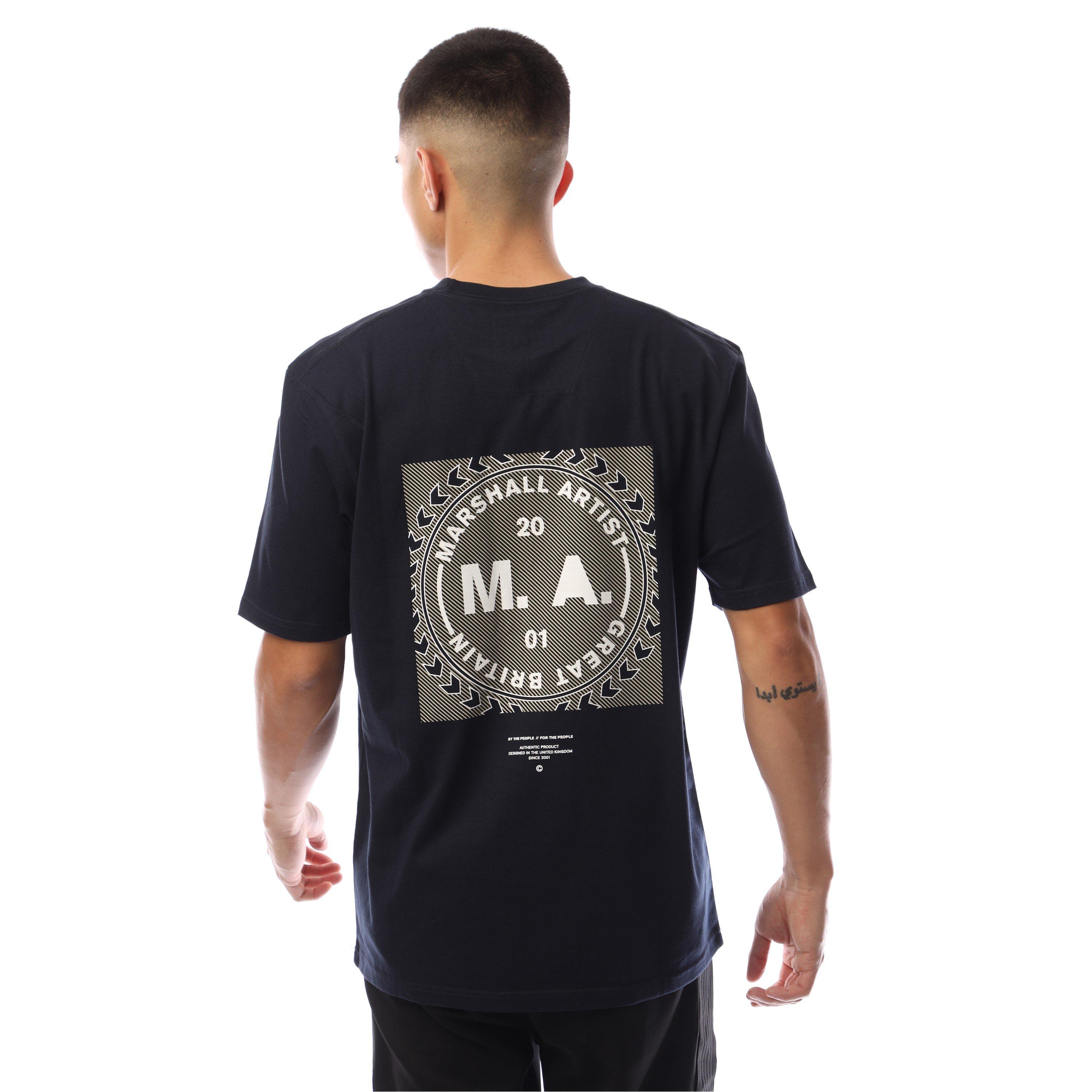 Navy - Marshall Artist - Siren Box Regular Fit T-Shirt - 3