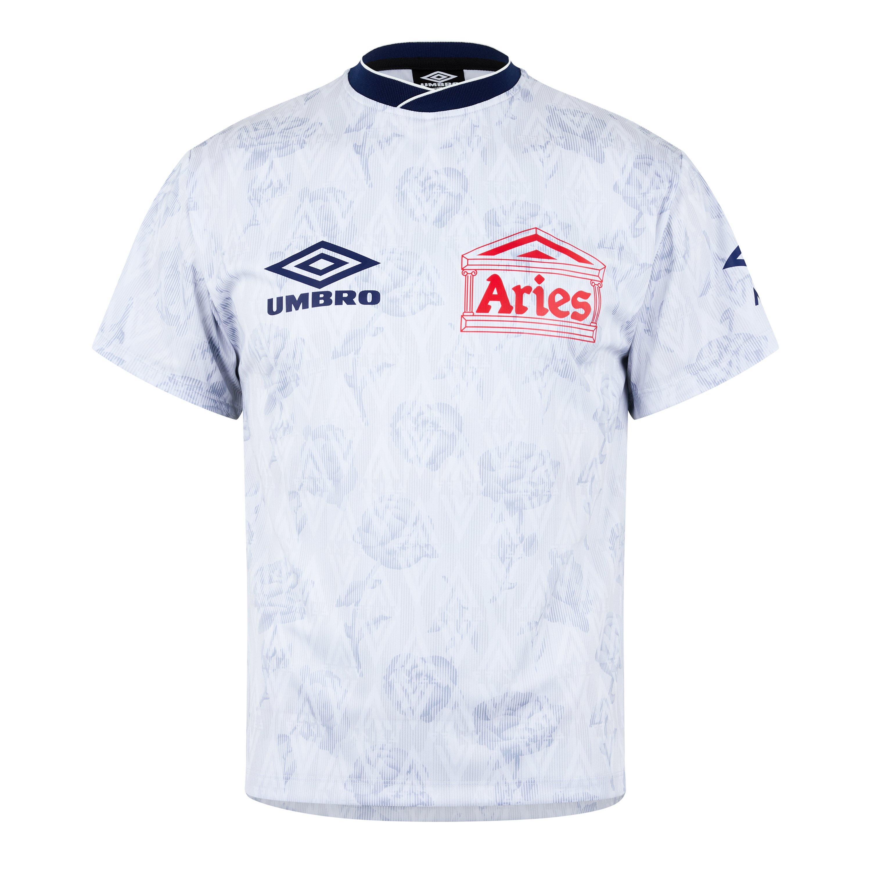 Aries | X Umbro Roses Short Sleeve Football Shirt | Regular Fit T