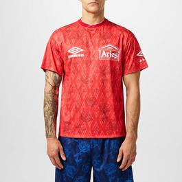 Aries X Umbro Roses Short Sleeve Football Shirt