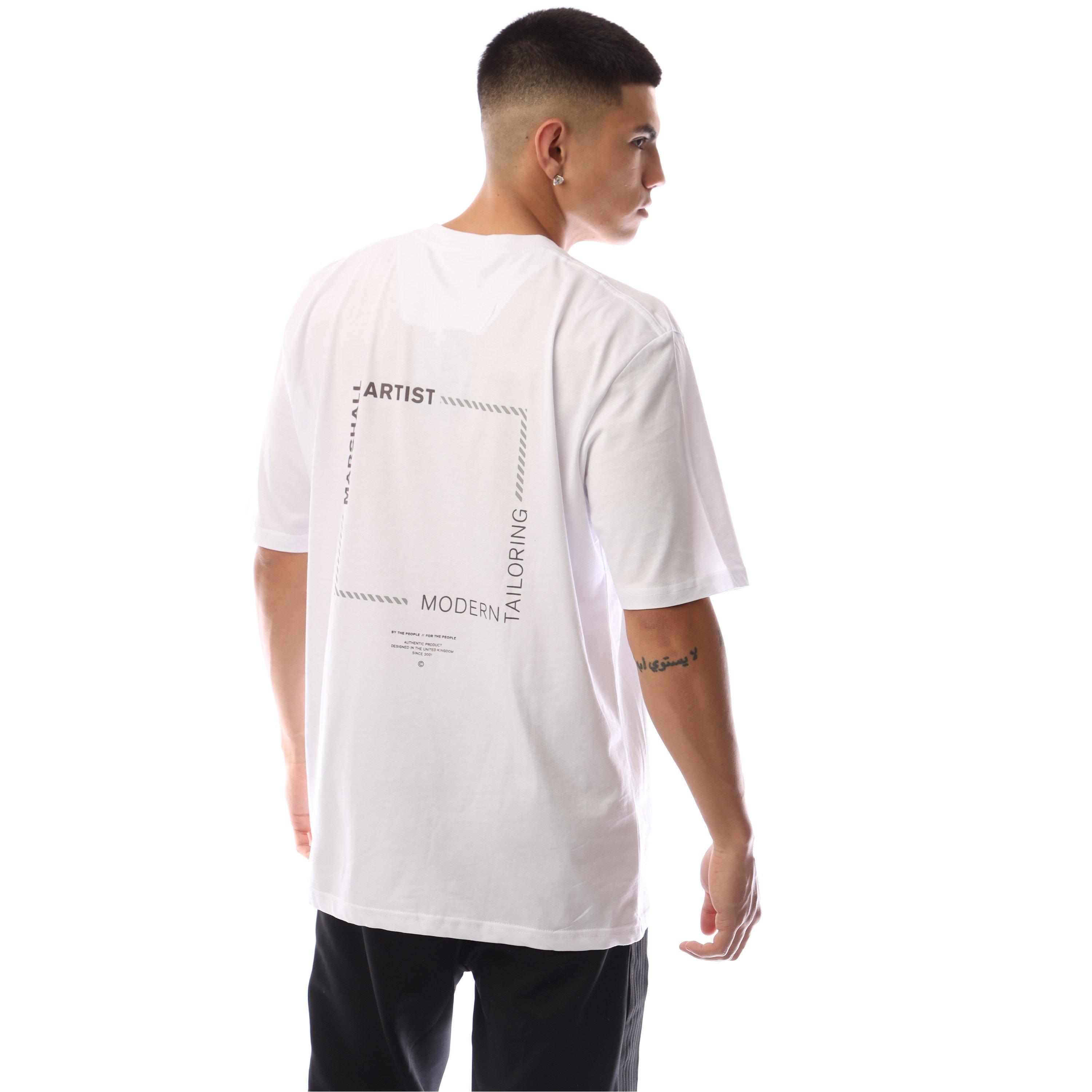 Bijela - Marshall Artist - Men's Chvrn Box Regular Fit T-Shirt - 3