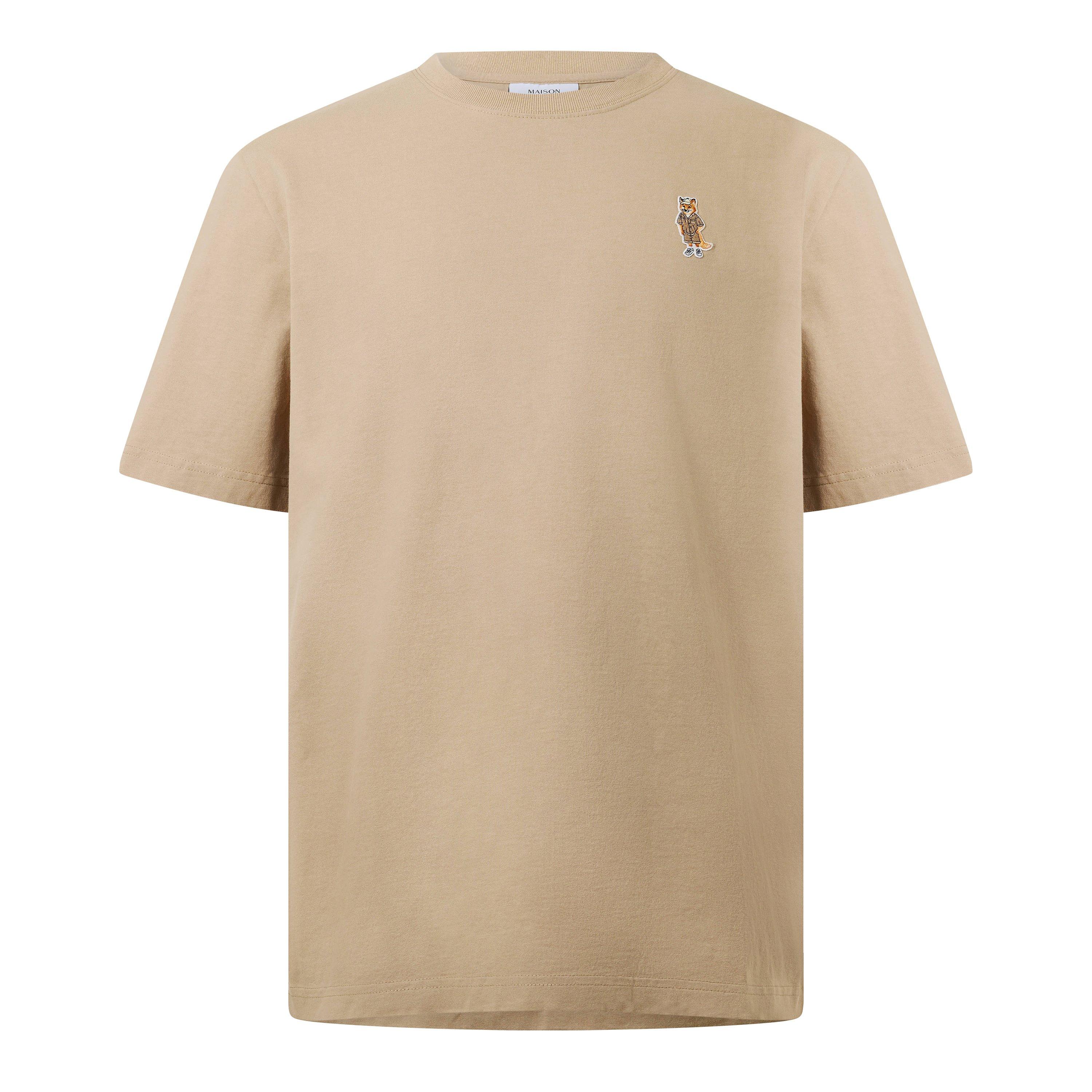 Roasted Almond - Maison Kitsune - Men's Dressed Fox Tee T-Shirt - 1