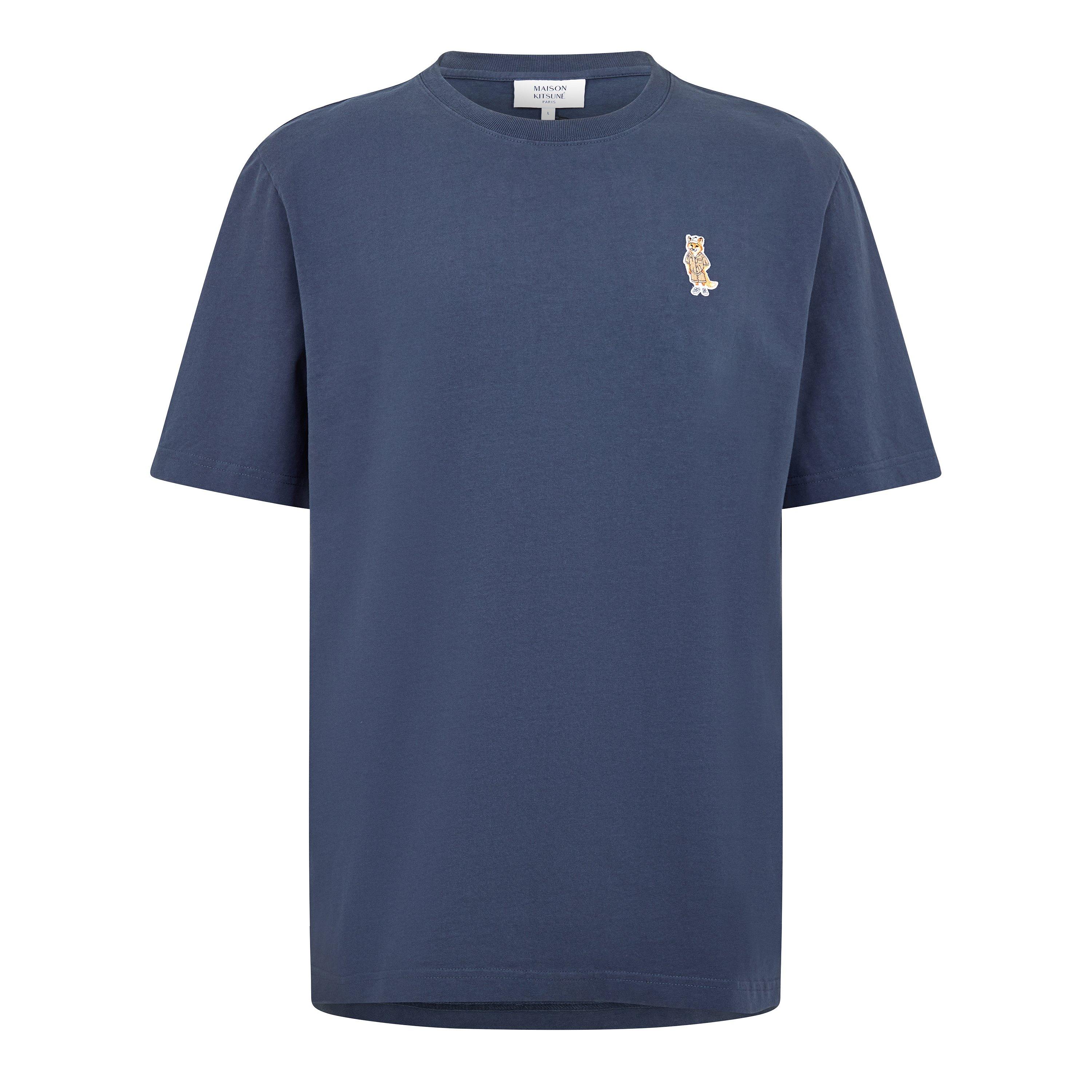 Shadow Blue - Maison Kitsune - Men's Dressed Fox Tee T-Shirt - 1