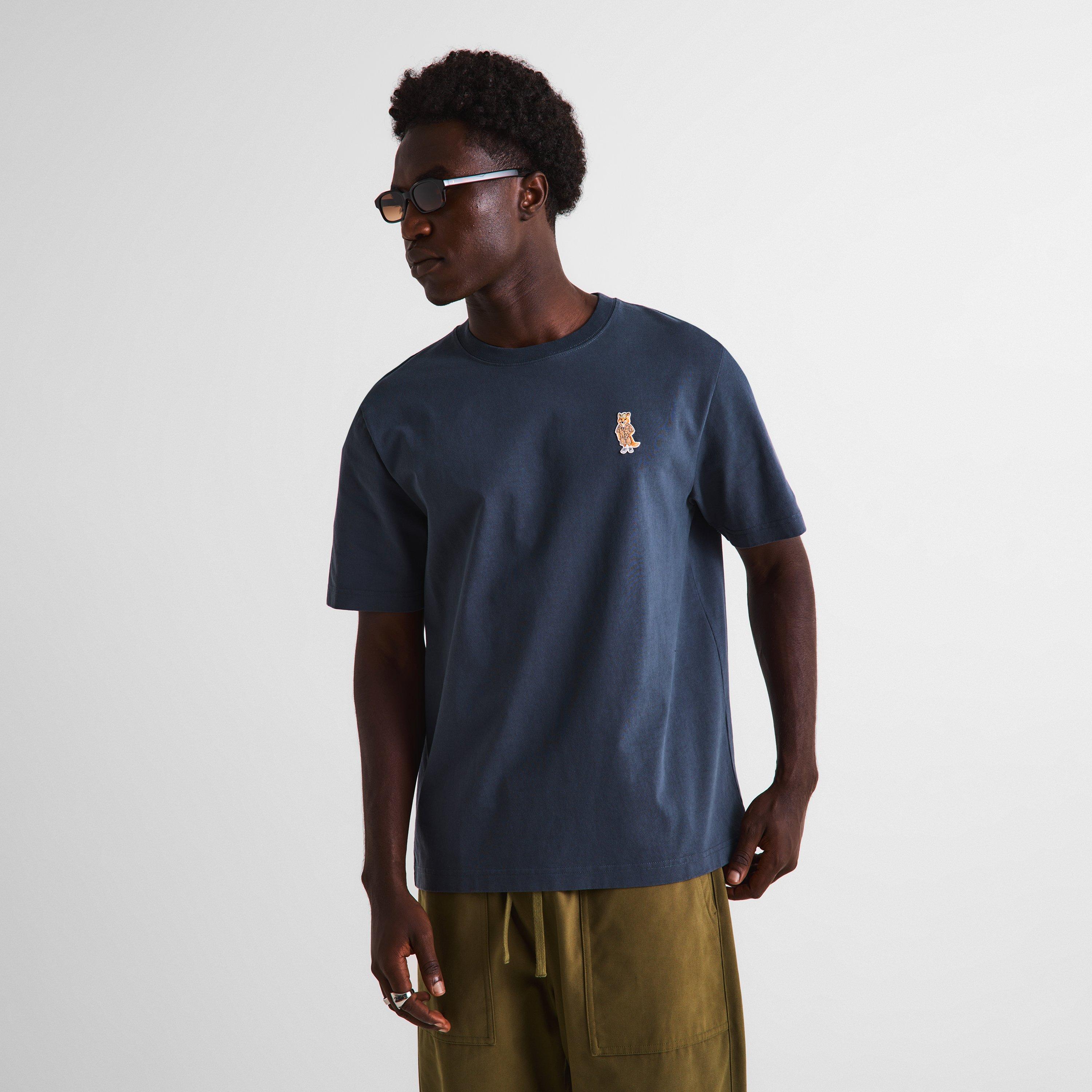 Shadow Blue - Maison Kitsune - Men's Dressed Fox Tee T-Shirt - 3