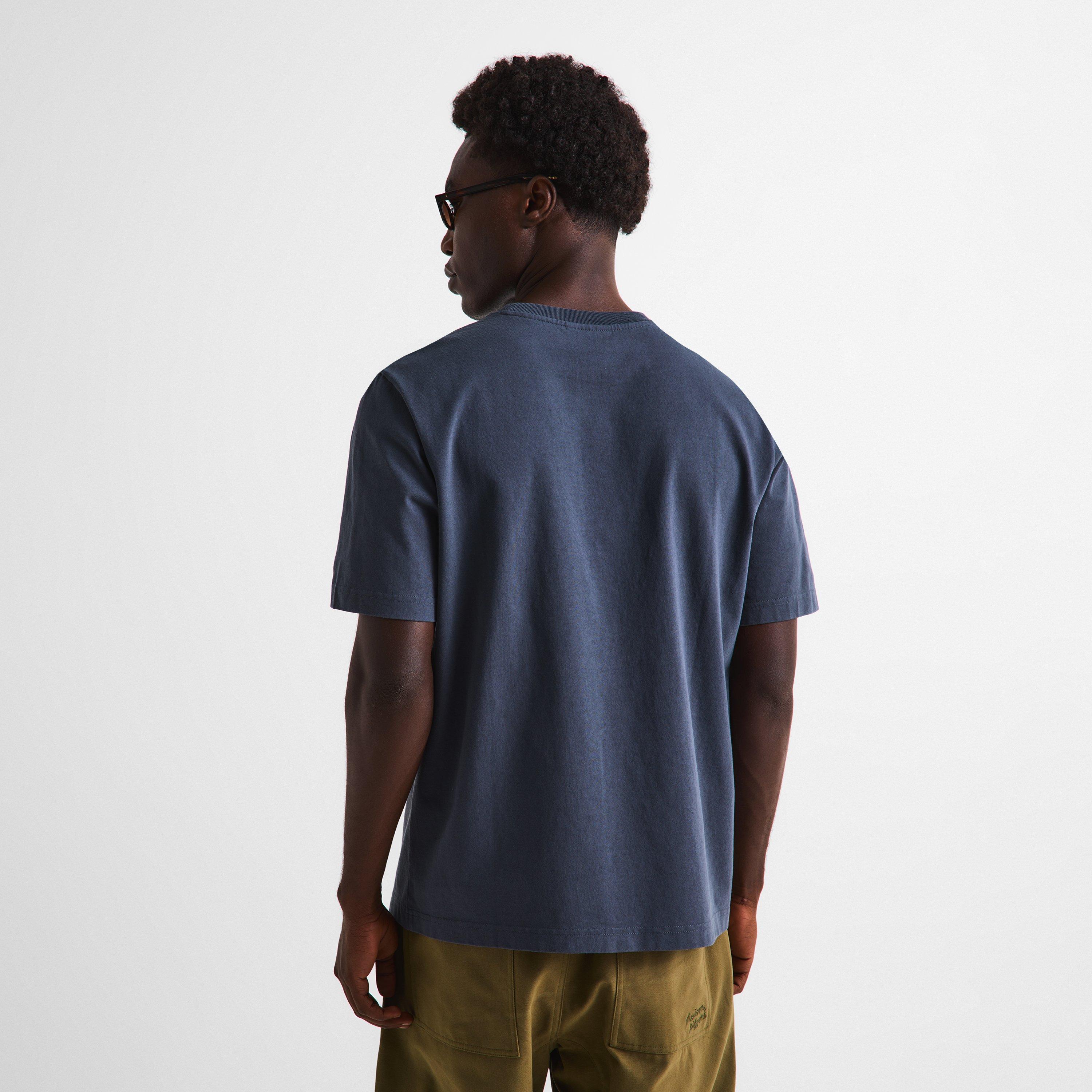 Shadow Blue - Maison Kitsune - Men's Dressed Fox Tee T-Shirt - 4