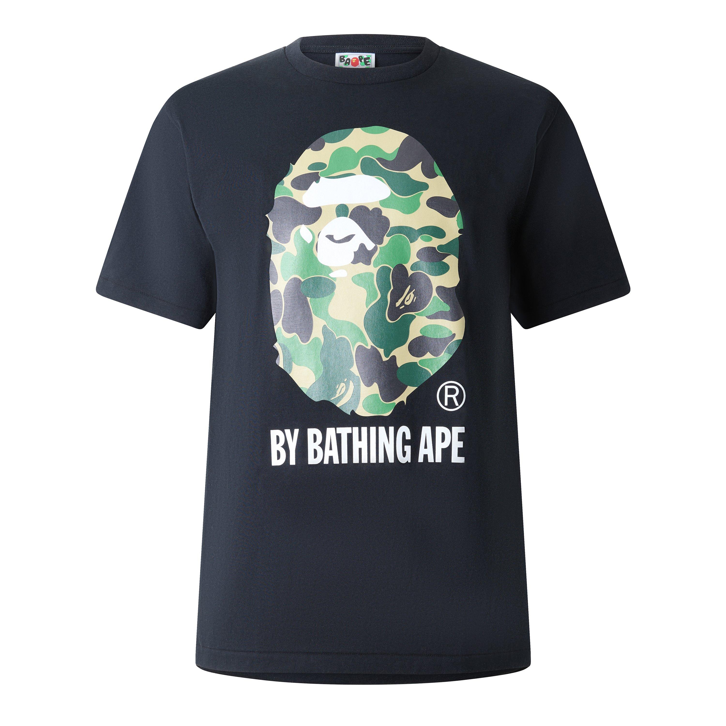 Black/Geen Cam - A Bathing Ape - Men's T-Shirt - 1
