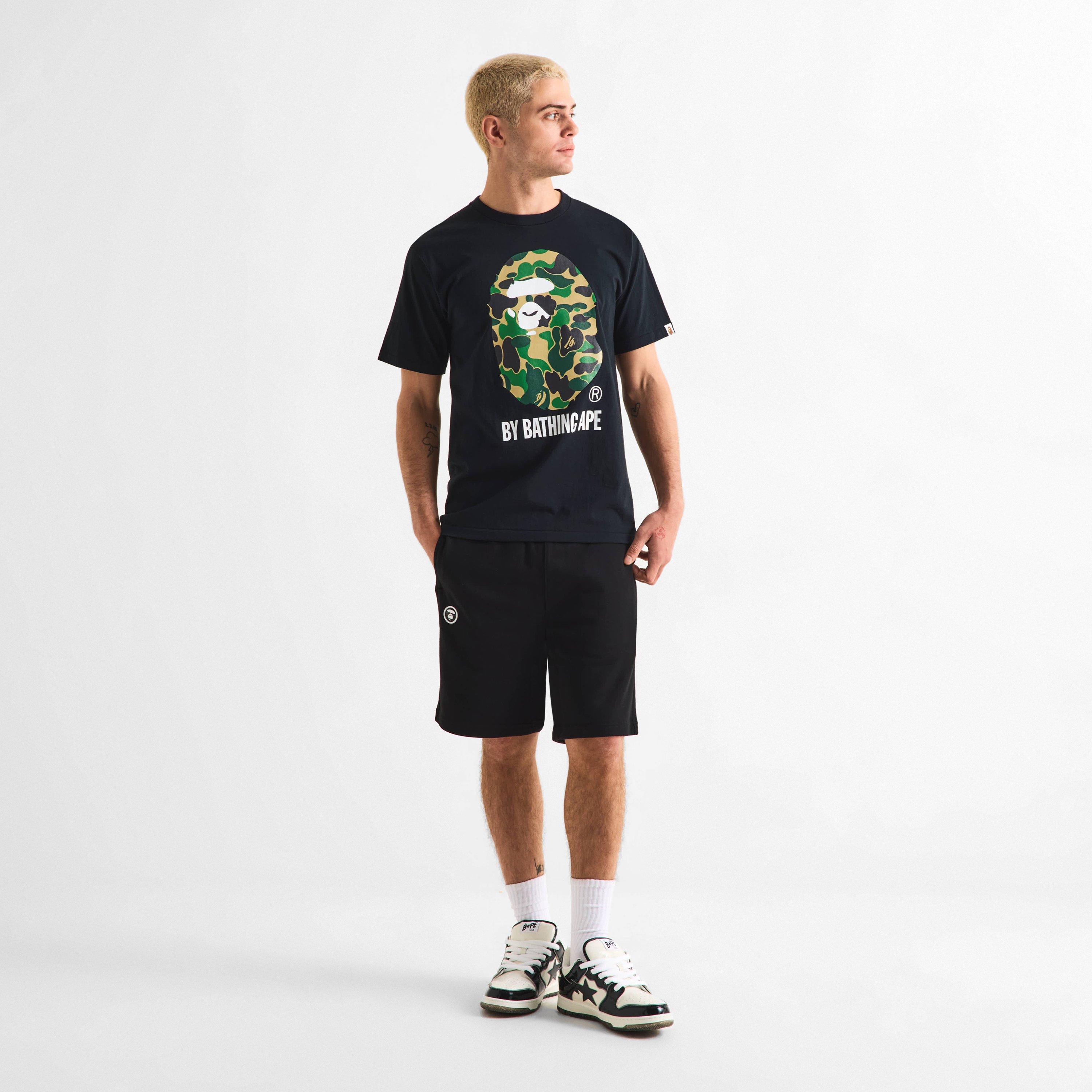 Black/Geen Cam - A Bathing Ape - Men's T-Shirt - 6