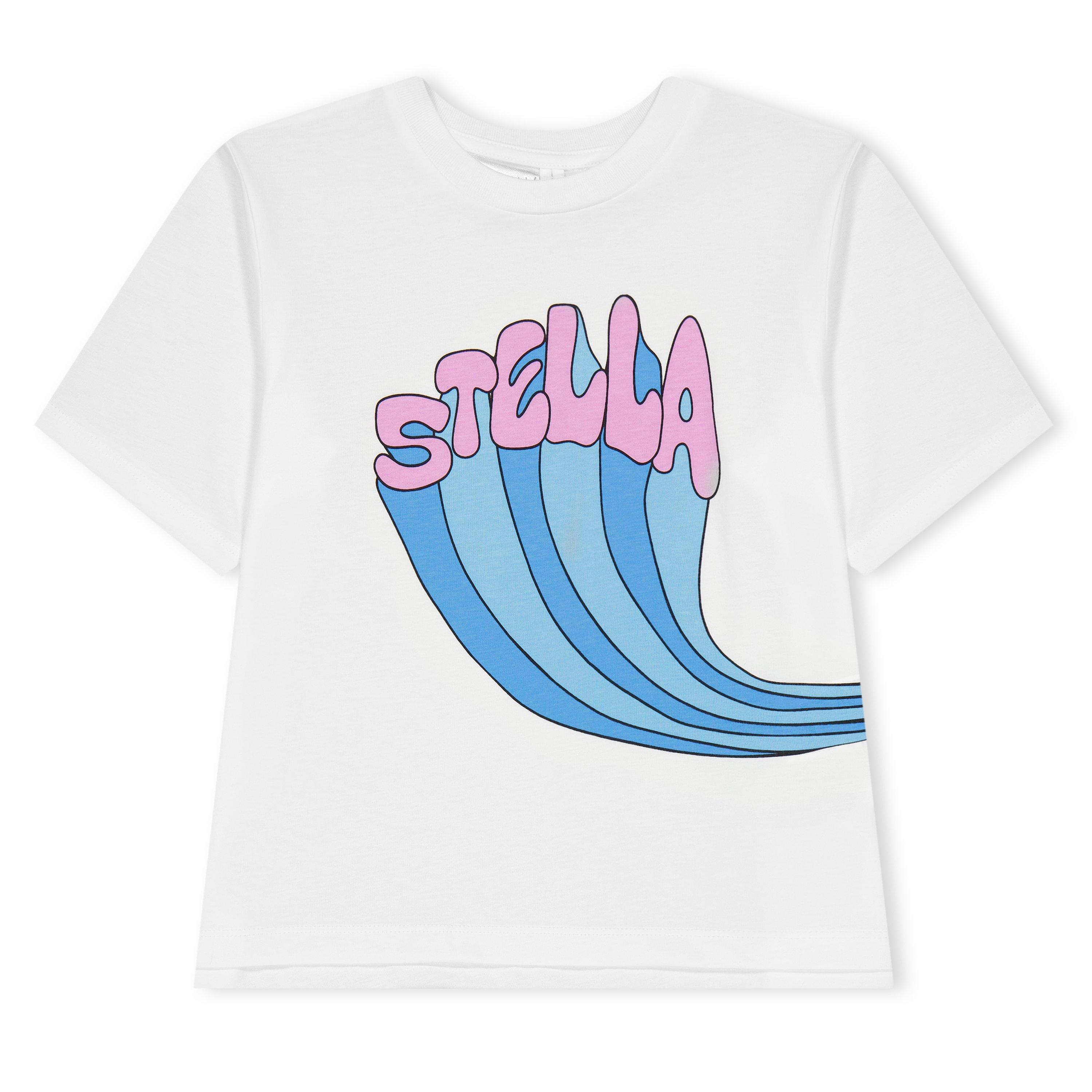 Wht/Blu/Pnk 101 - Stella McCartney - Kids' Logo Regular Fit T-Shirt - 3