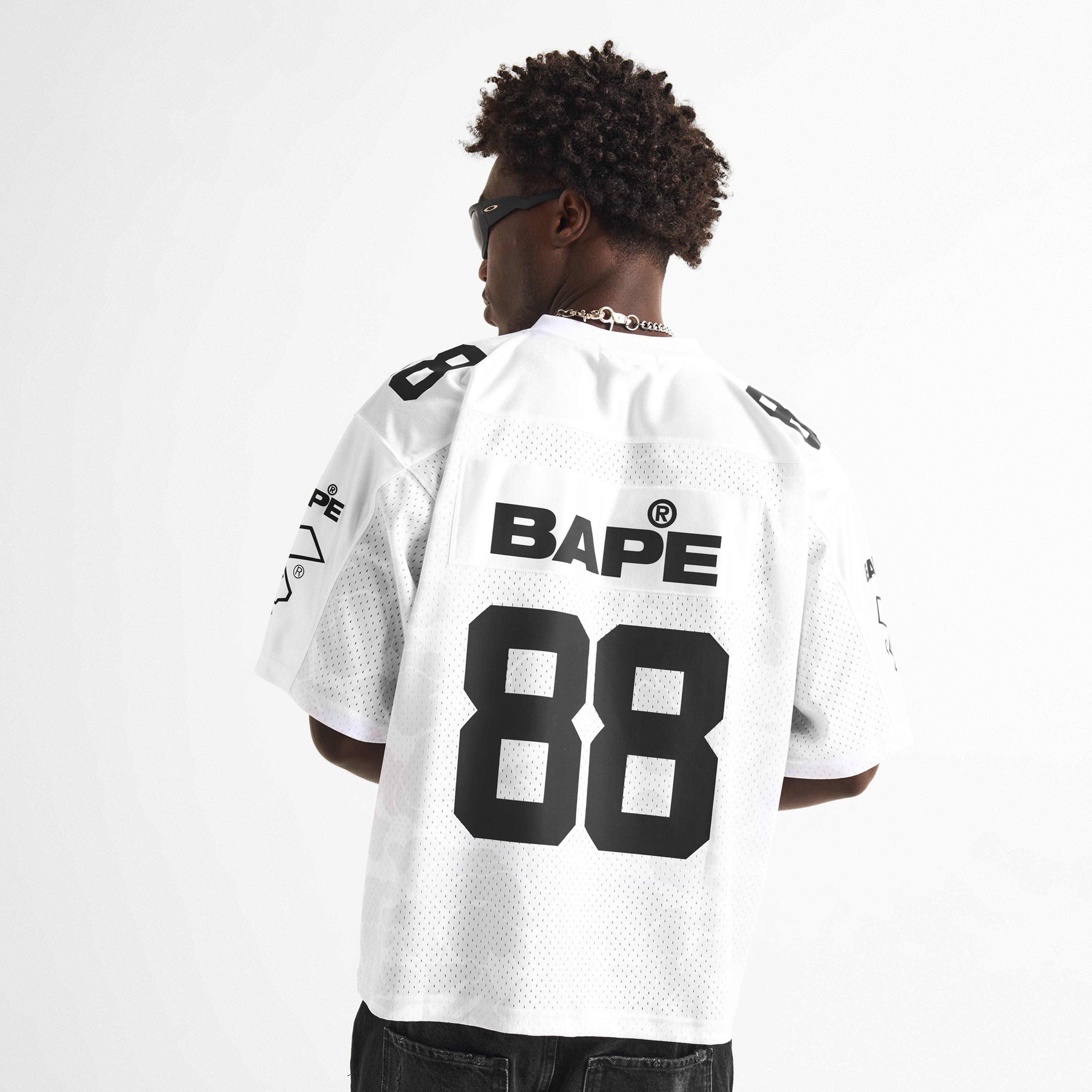 White - A Bathing Ape - Men's Camo Mesh Short-Sleeve Oversized-Fit T-Shirt - 4