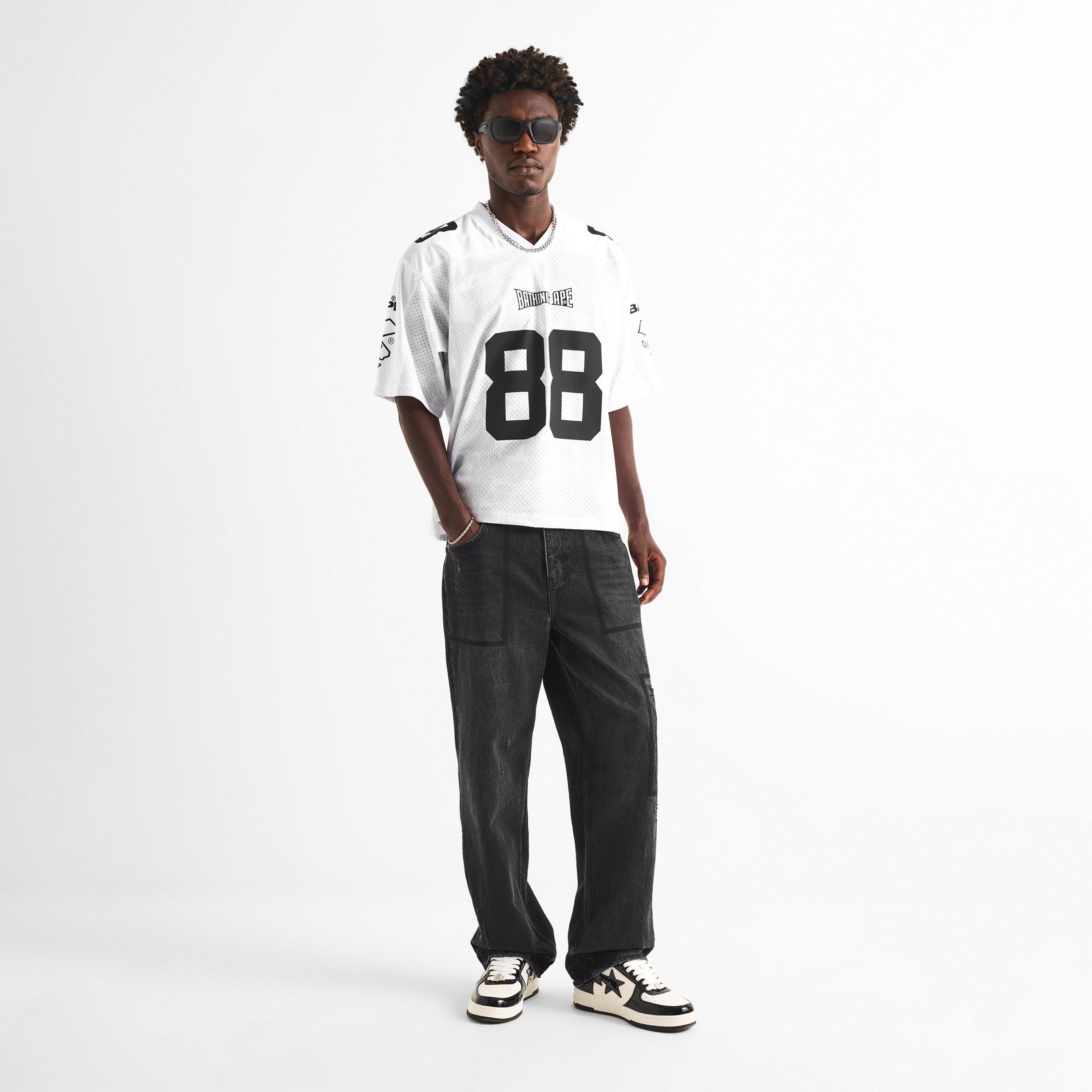 White - A Bathing Ape - Men's Camo Mesh Short-Sleeve Oversized-Fit T-Shirt - 5