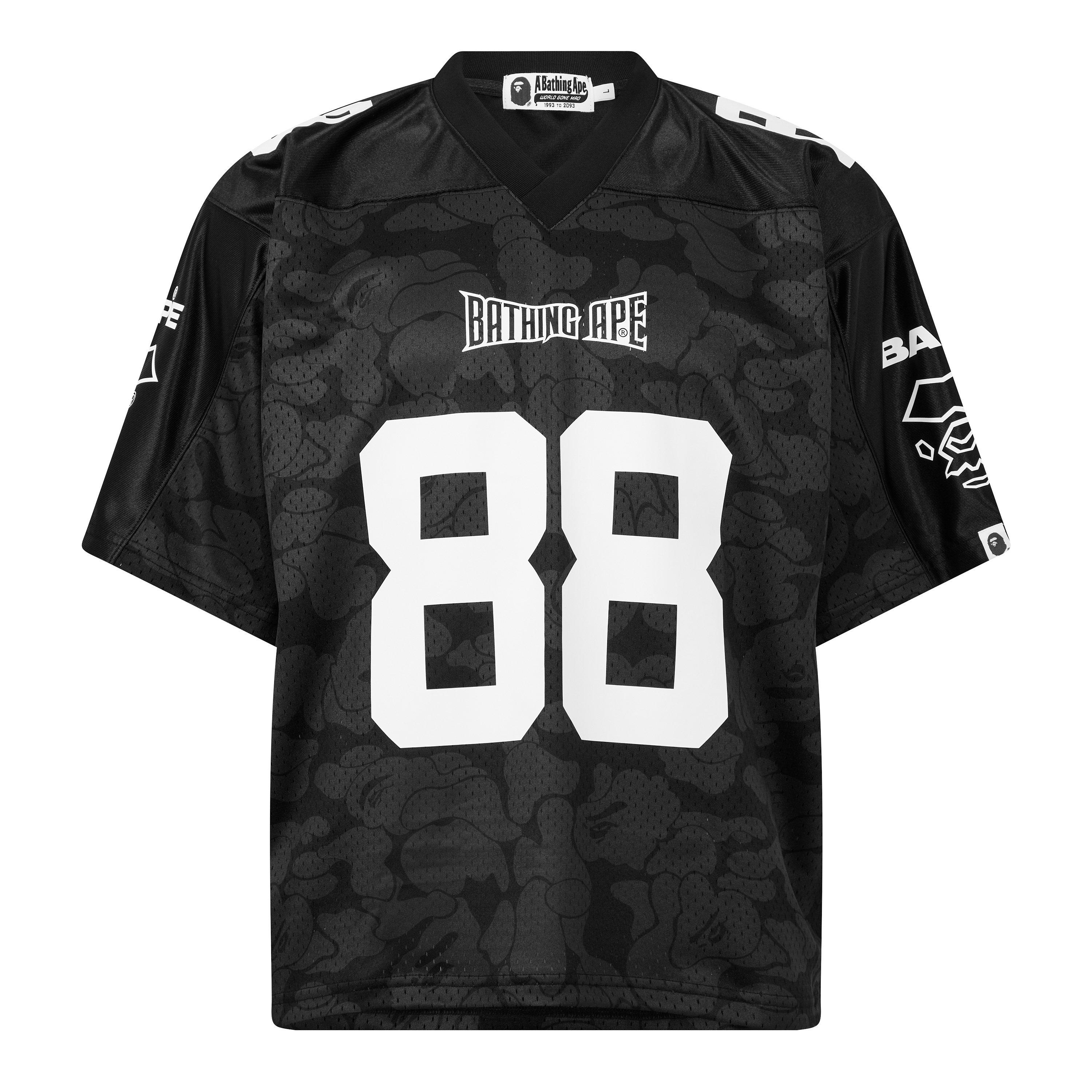 Black - A Bathing Ape - Bape Football Jersey Sn62 - 1
