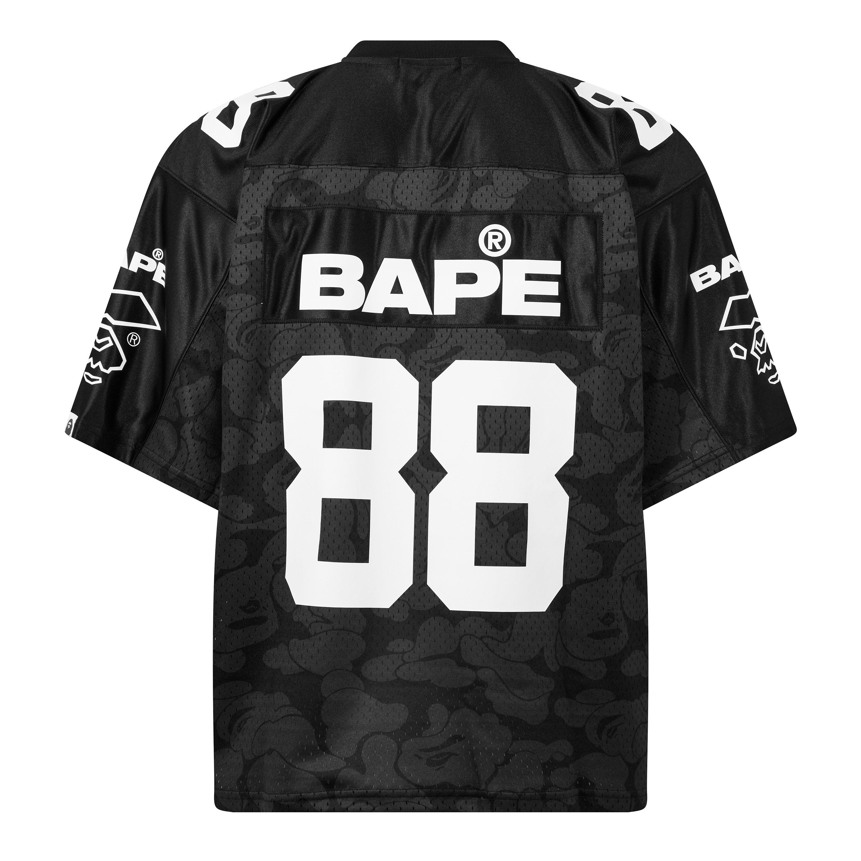 Black - A Bathing Ape - Bape Football Jersey Sn62 - 2