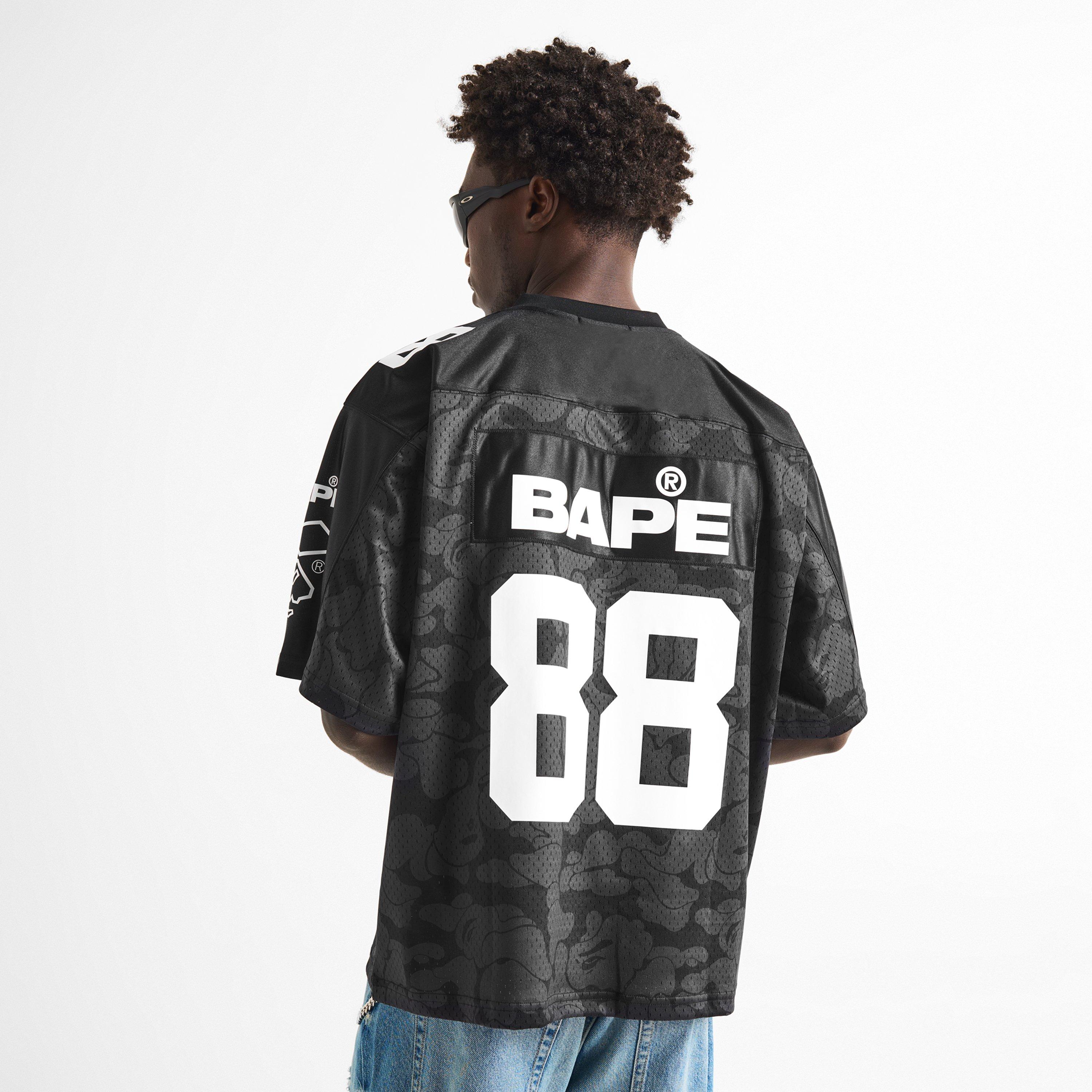 Black - A Bathing Ape - Bape Football Jersey Sn62 - 4