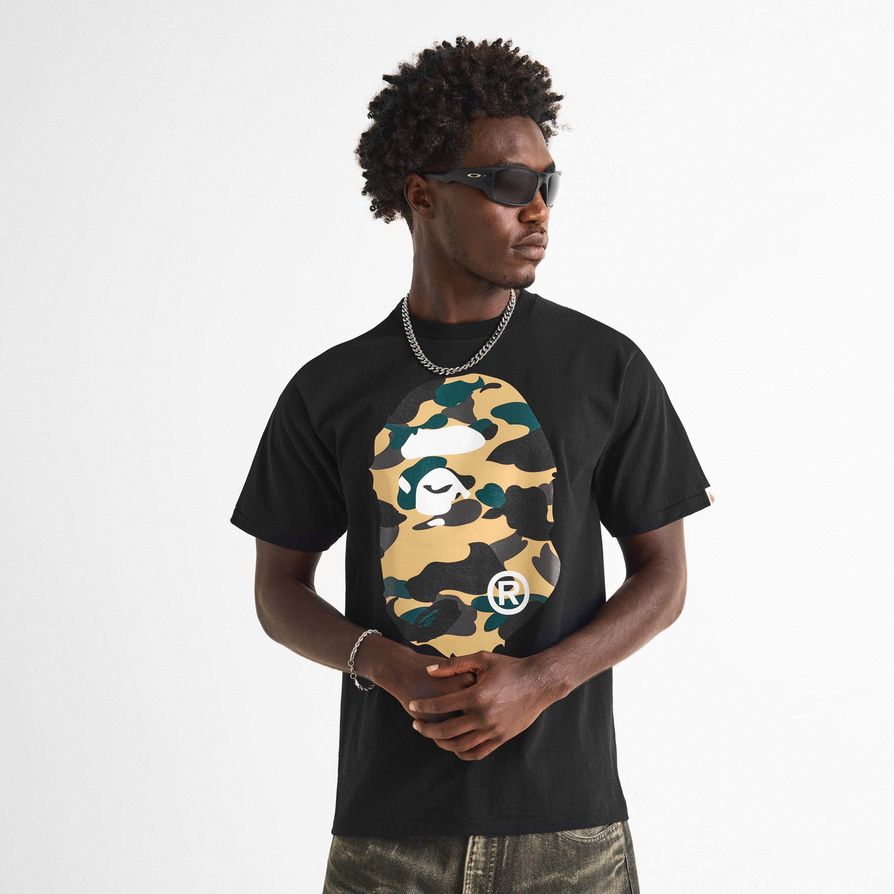 Black/Yell Cam - A Bathing Ape - Men's T-Shirt - 3